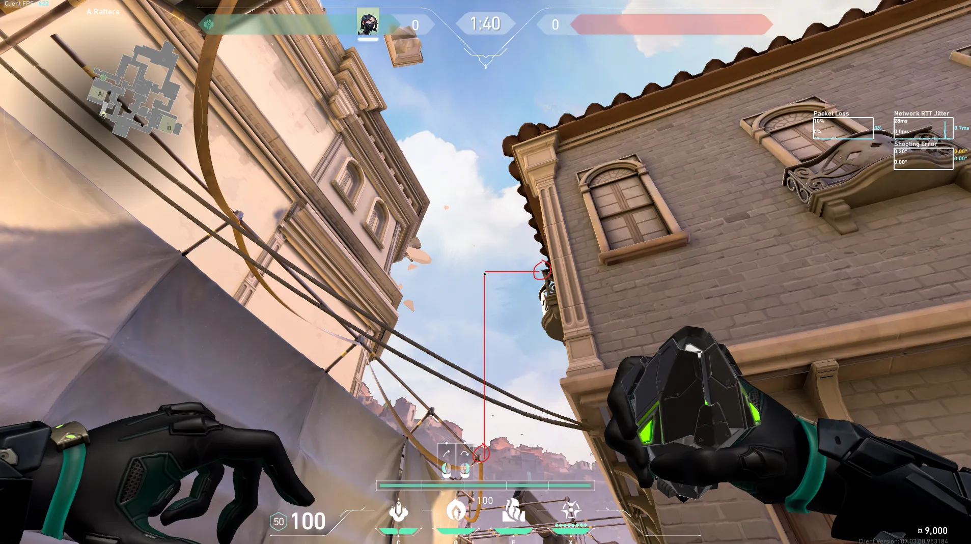 Viper Poison Cloud on Ascent Defense Site A — step 2 of 3: Aim — line up the shot