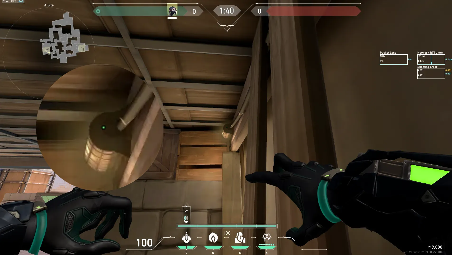 Viper Snake Bite on Ascent Defense Site A — step 2 of 3: Aim — line up the shot