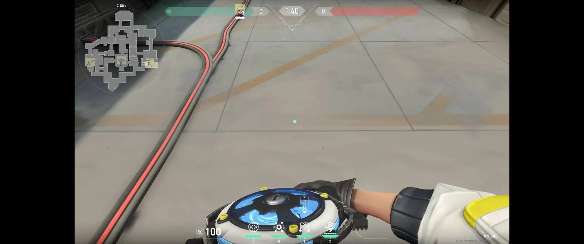 Strong Wall From Back Left C Site to Stop C Long Push — Deadlock lineup on Haven