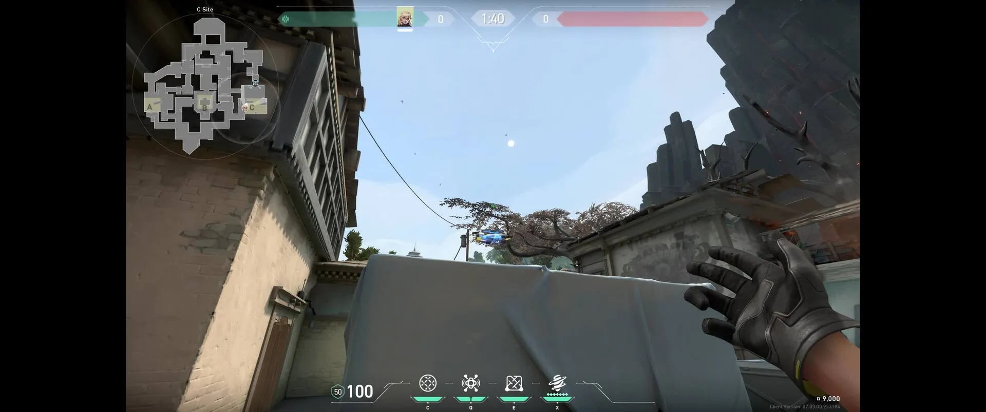 Deadlock Barrier Mesh on Haven Defense Site C — step 4 of 5: Aim — line up the shot