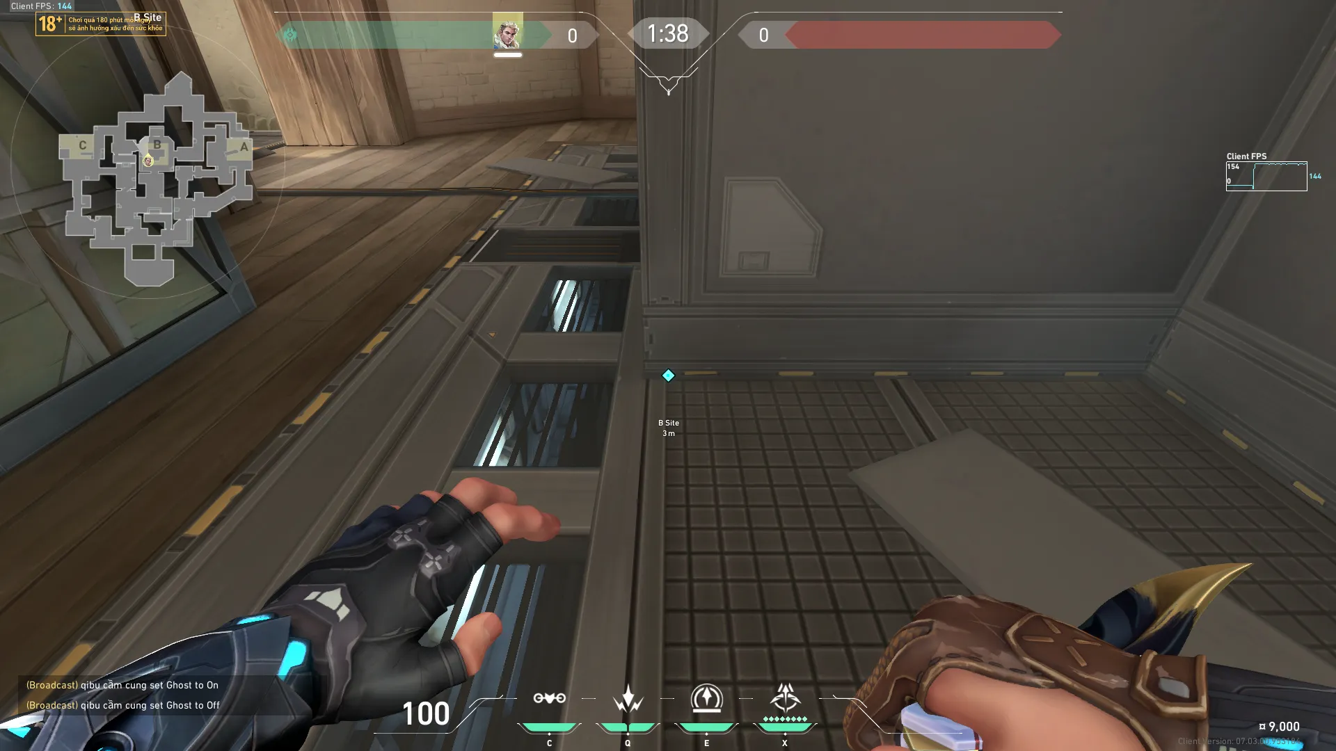 Backstab Sova Recon On Haven — Sova lineup on Haven