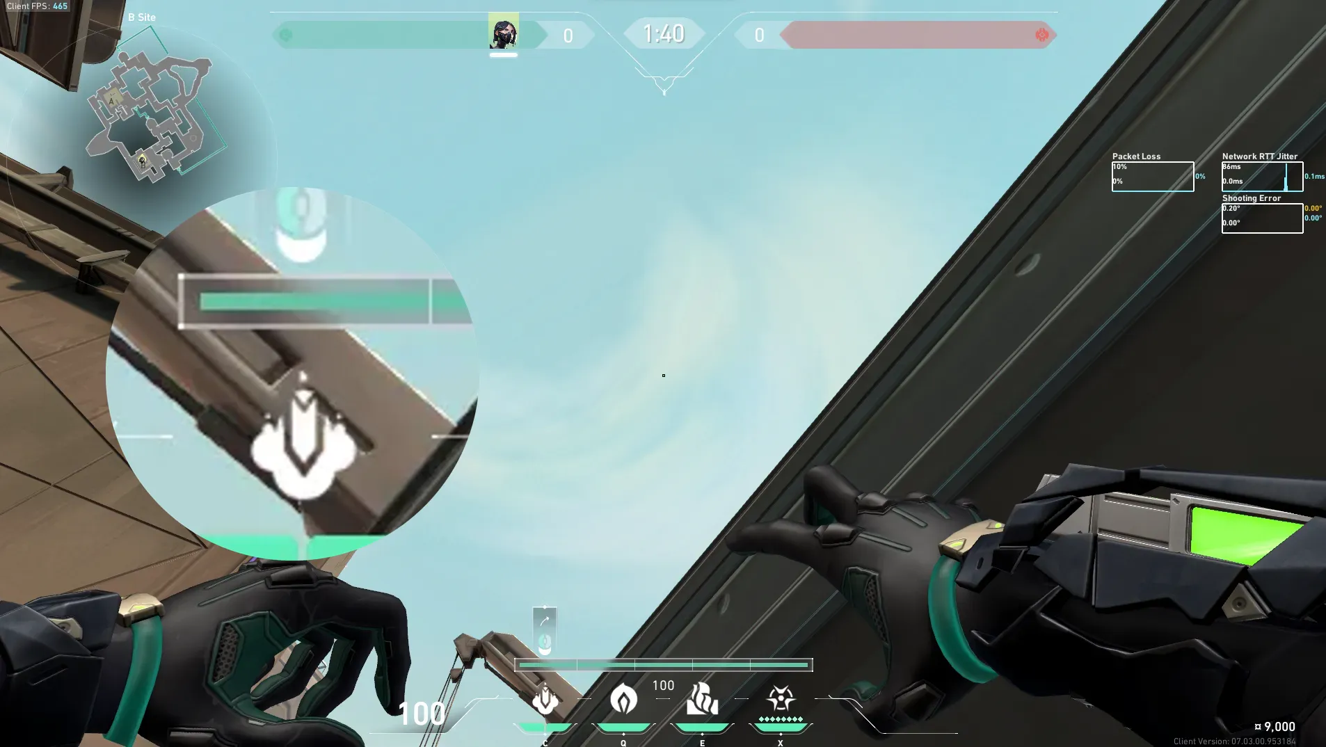 Viper Snake Bite on Bind Defense Site A — step 2 of 3: Aim — line up the shot