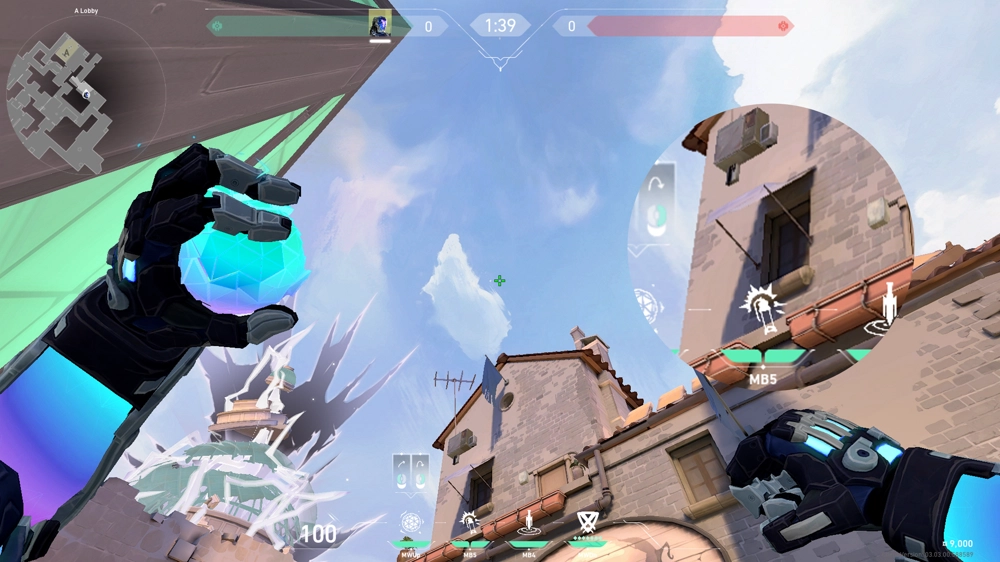 KAY/O Frag_Ment on Ascent Attack Site A — step 2 of 3: Aim — line up the shot
