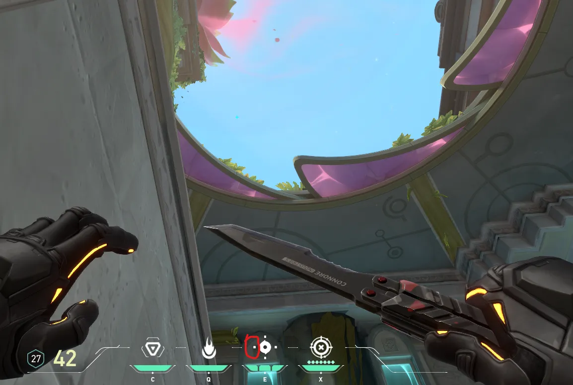 Brimstone Incendiary on Lotus Defense Site A — step 2 of 3: Aim — line up the shot