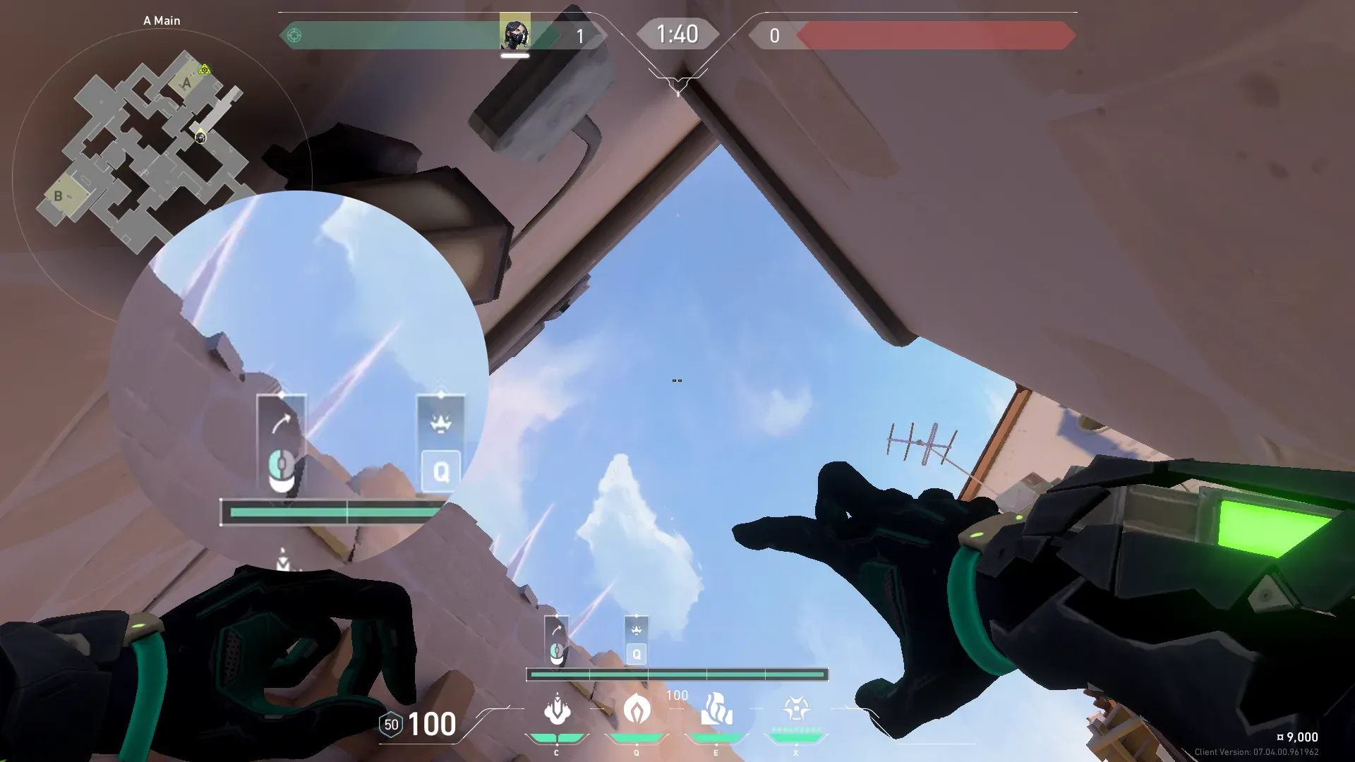 Viper Snake Bite on Ascent Attack Site A — step 3 of 4: Aim — line up the shot