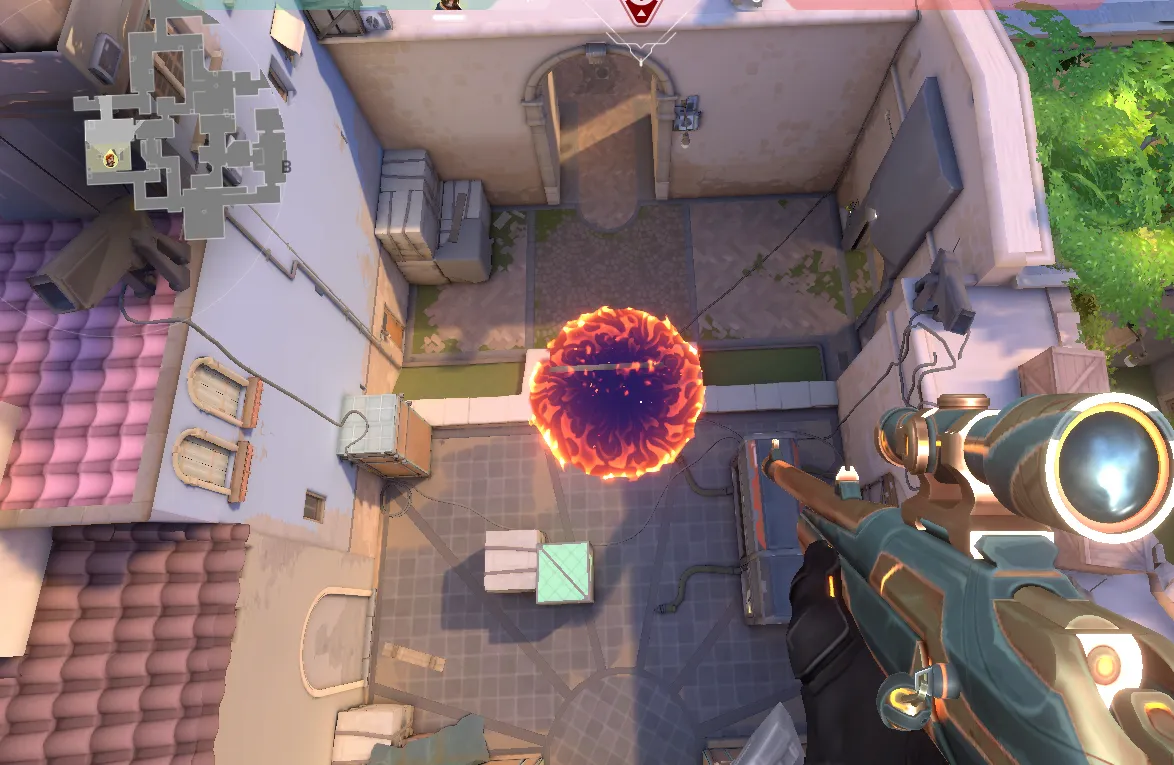 Brimstone Incendiary on Ascent Attack Site A — step 4 of 4: Result