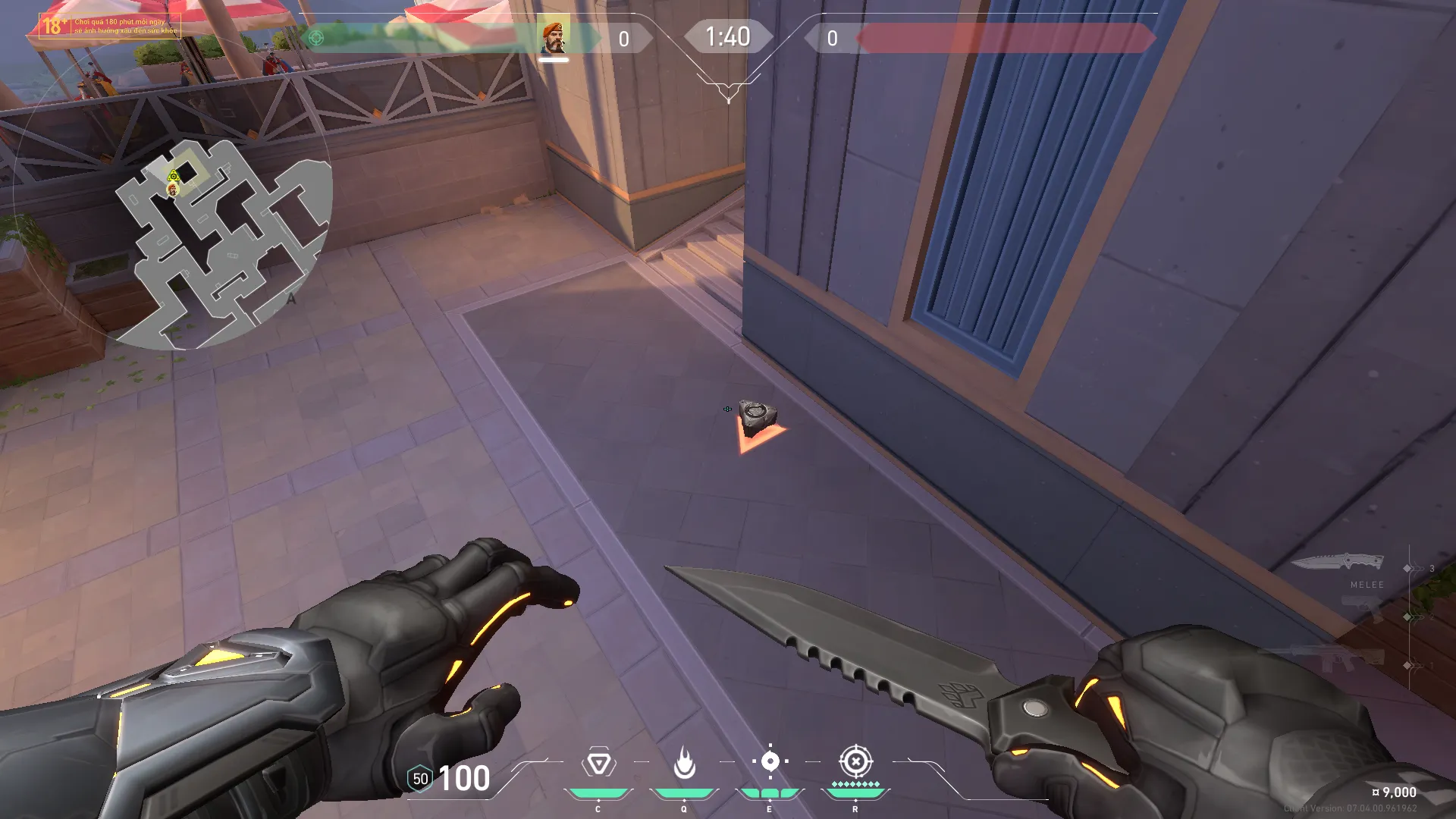 Brimstone Incendiary on Sunset Attack Site B — step 1 of 4: Position — where to stand