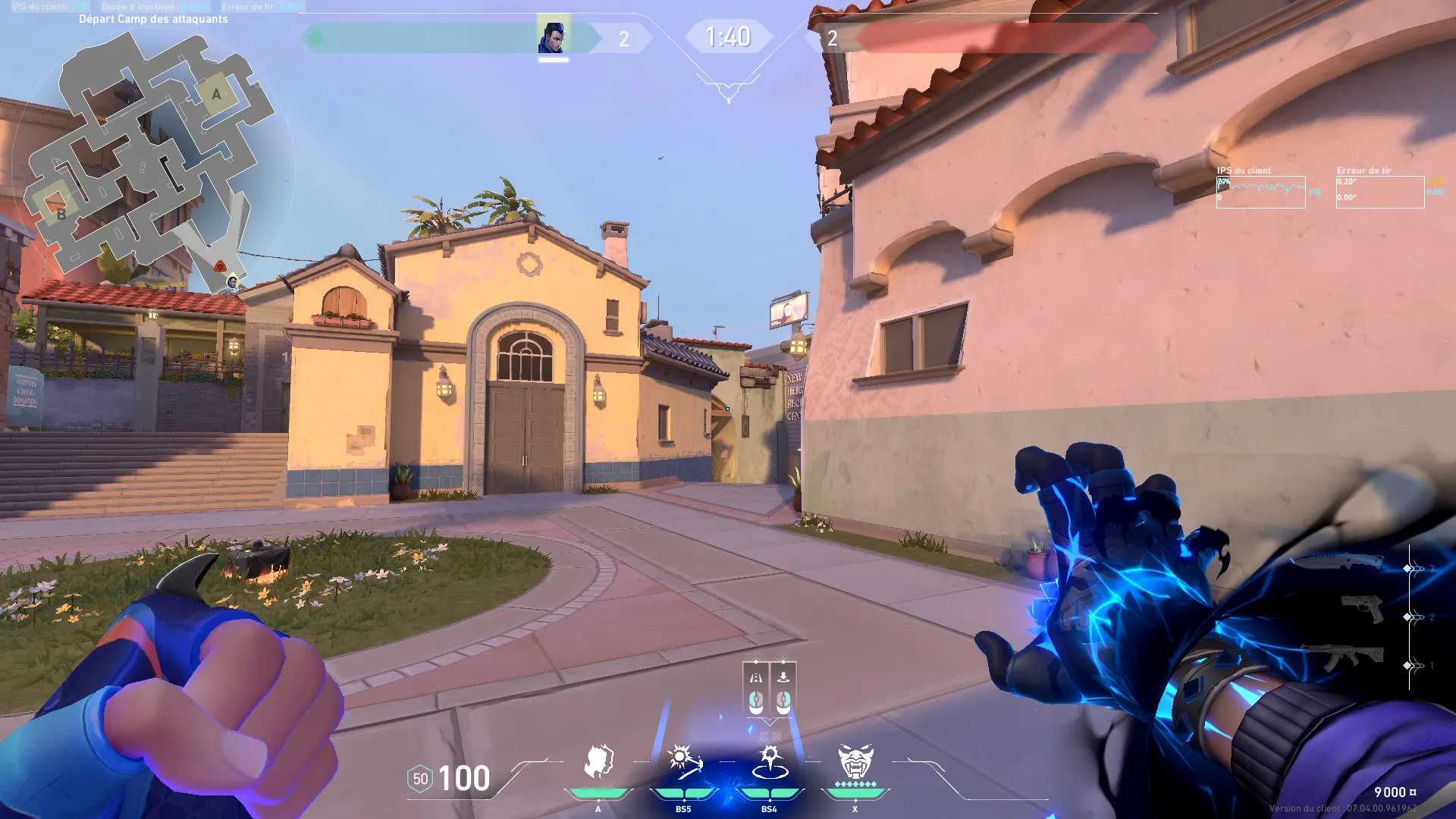 Yoru Gatecrash on Sunset Attack Site A — step 2 of 3: Aim — line up the shot
