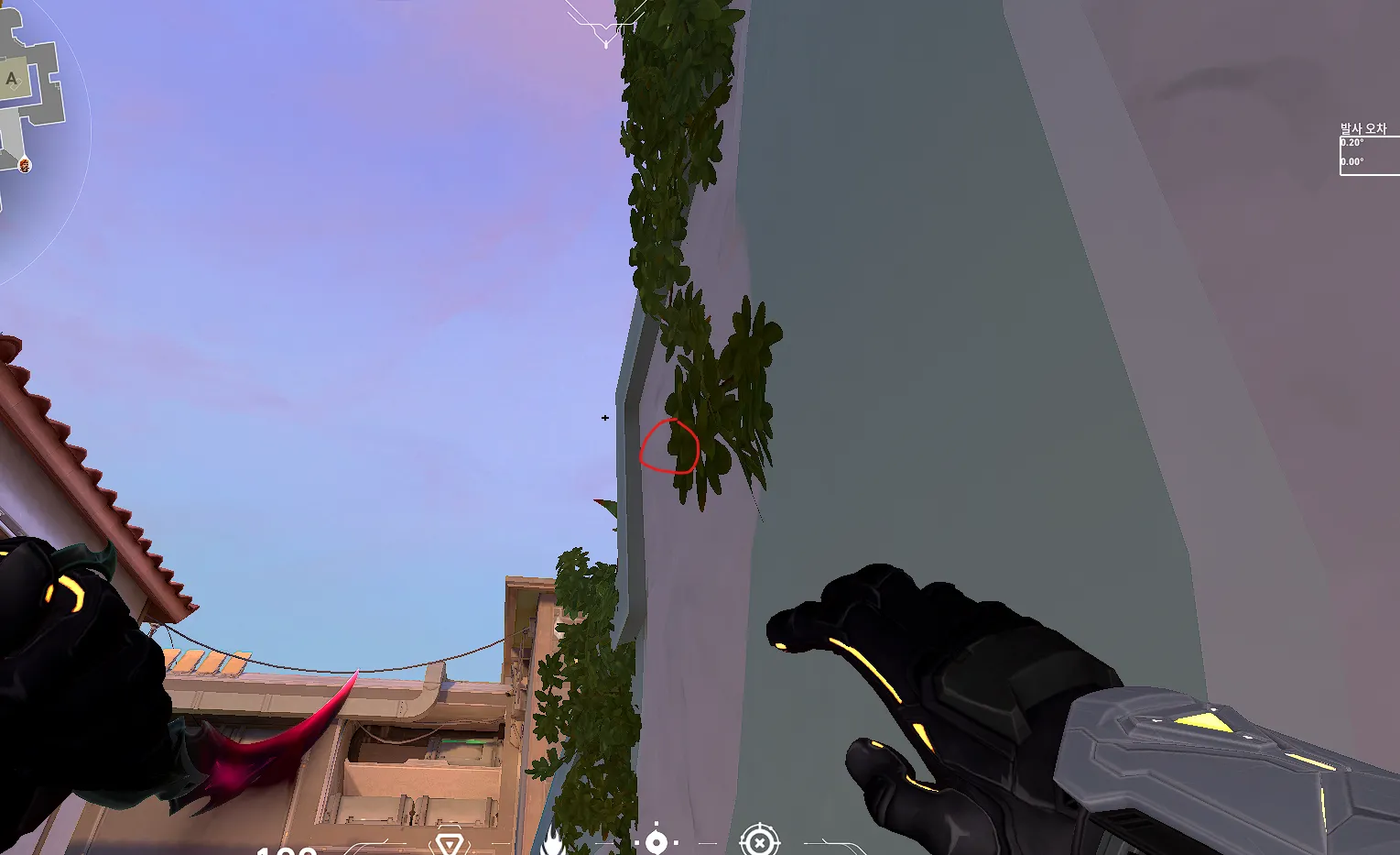 Brimstone Incendiary on Sunset Attack Site A — step 2 of 4: Aim — line up the shot