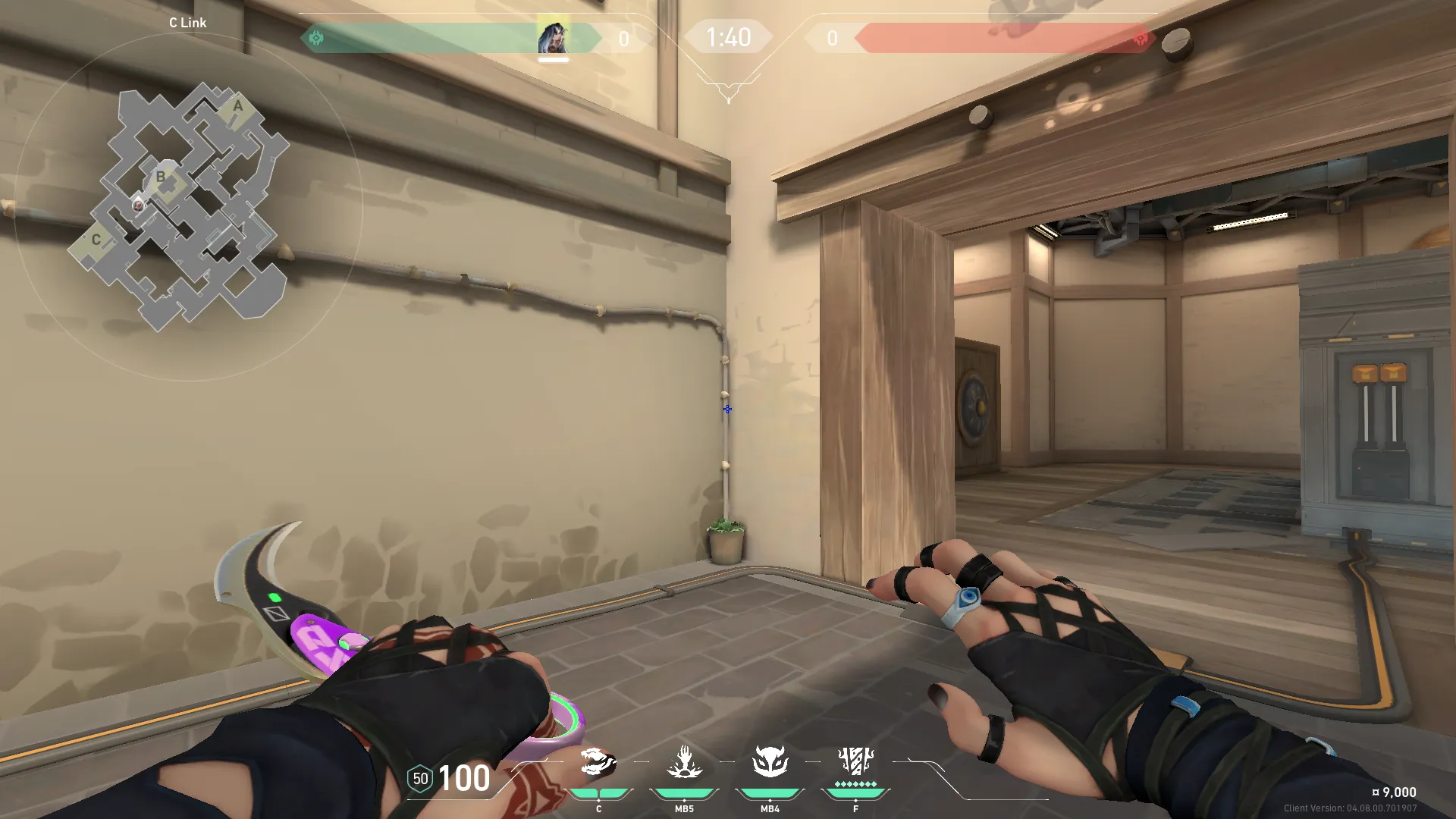 Fade Haunt on Haven Defense Site C — step 1 of 3: Position — where to stand