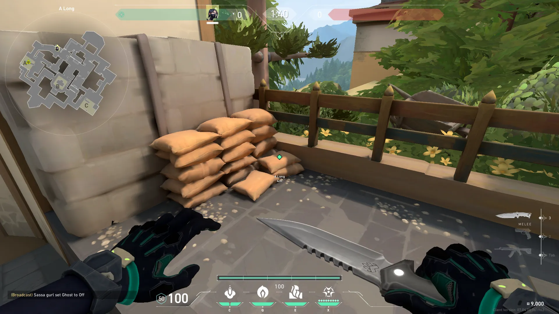 Viper Snake Bite on Haven Attack Site A — step 1 of 3: Position — where to stand