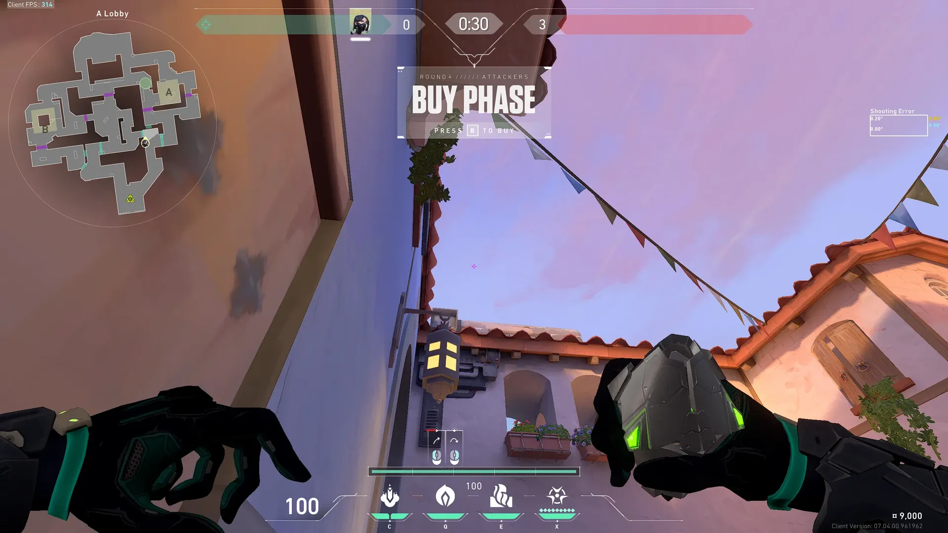 Viper Poison Cloud on Sunset Attack Site A — step 2 of 4: Aim — line up the shot