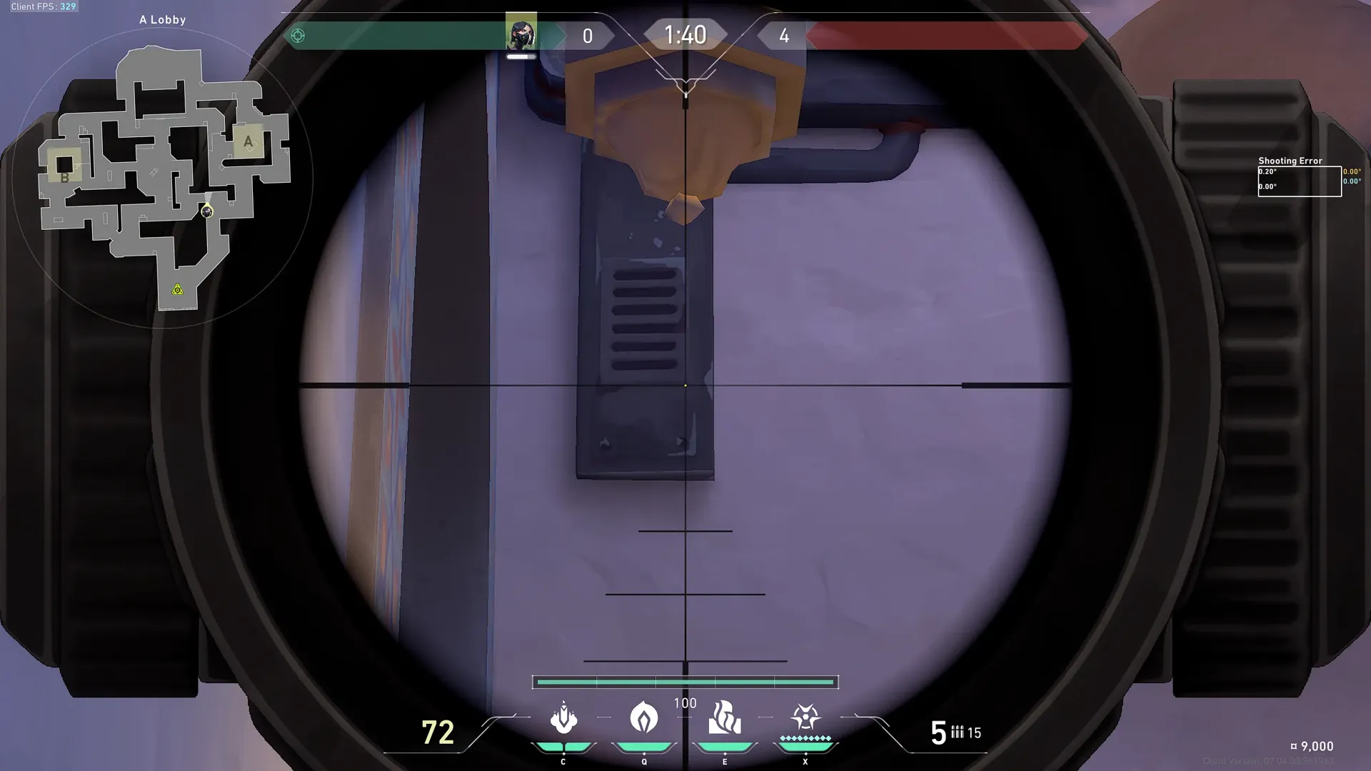 Viper Poison Cloud on Sunset Attack Site A — step 3 of 4: Aim — line up the shot