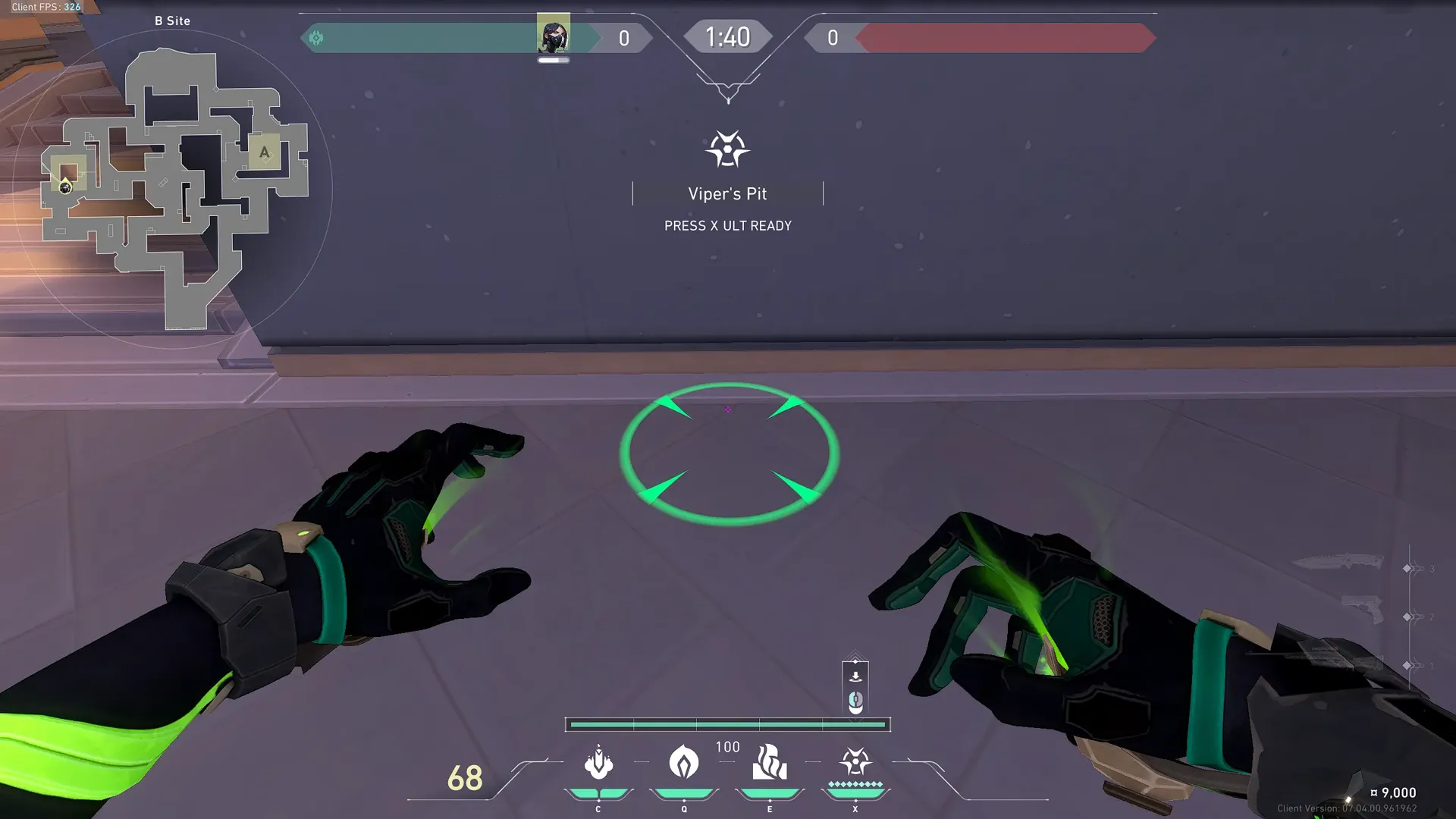 Viper Vipers Pit on Sunset Defense Site B — step 2 of 3: Aim — line up the shot