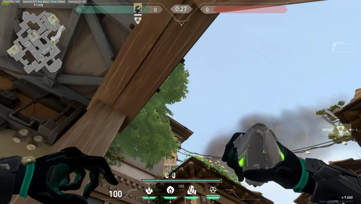 Viper Poison Cloud on Haven Attack Site A — step 2 of 3: Aim — line up the shot