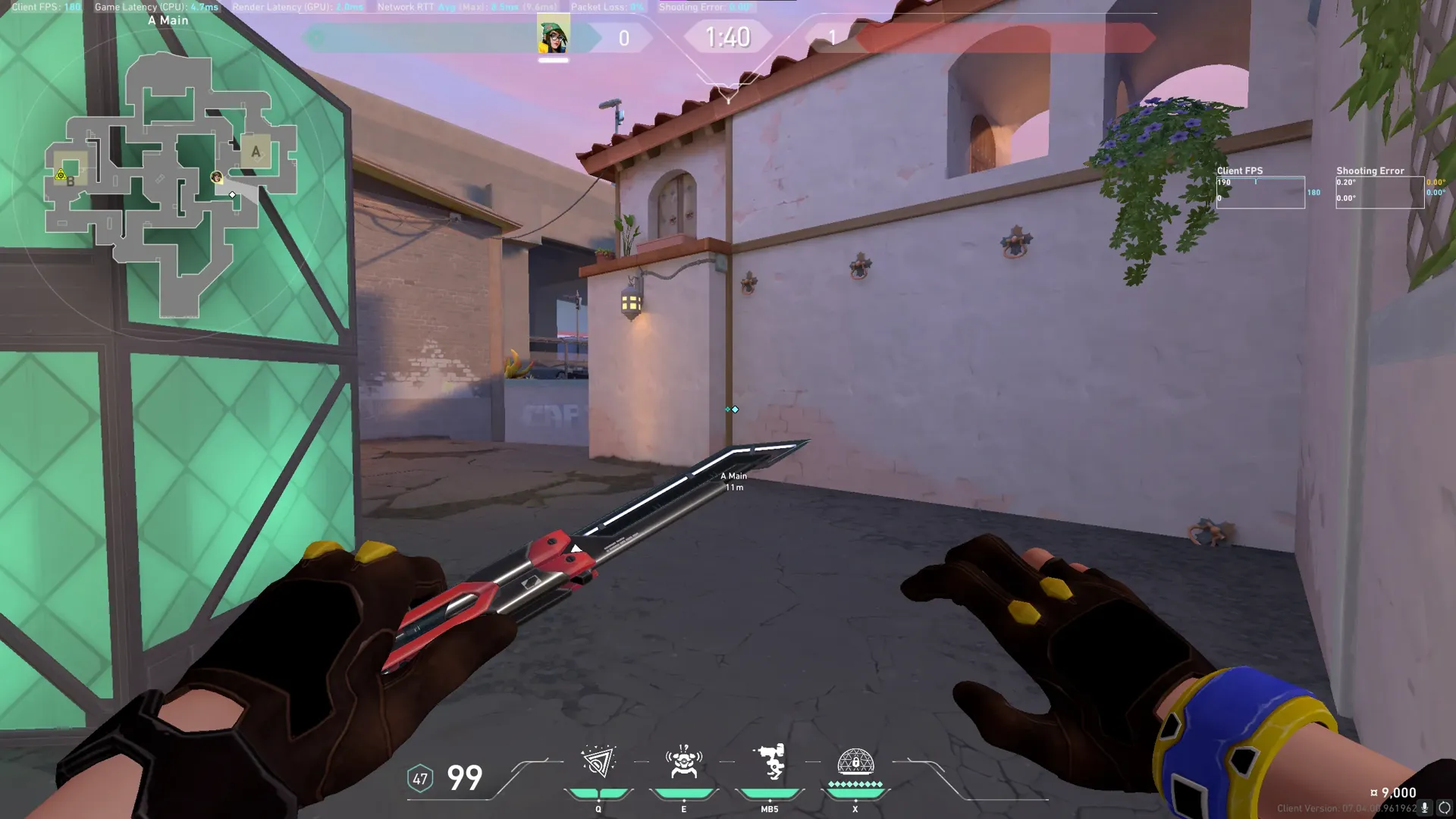 Killjoy Nanoswarm on Sunset Attack Site A — step 1 of 3: Position — where to stand