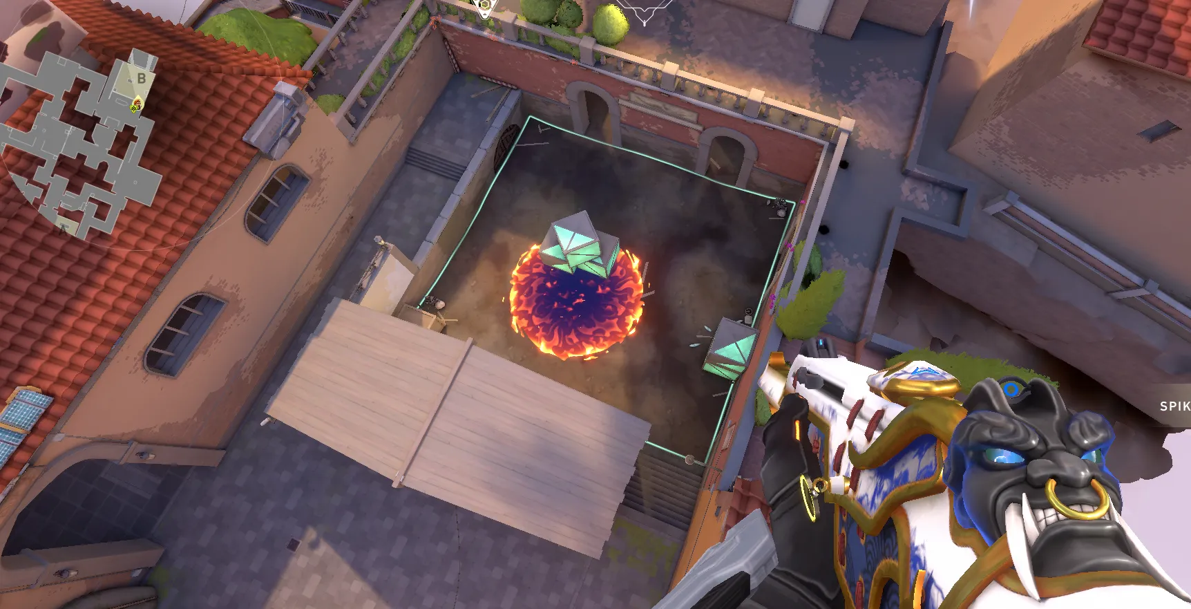 Brimstone Incendiary on Ascent Attack Site B — step 3 of 3: Result