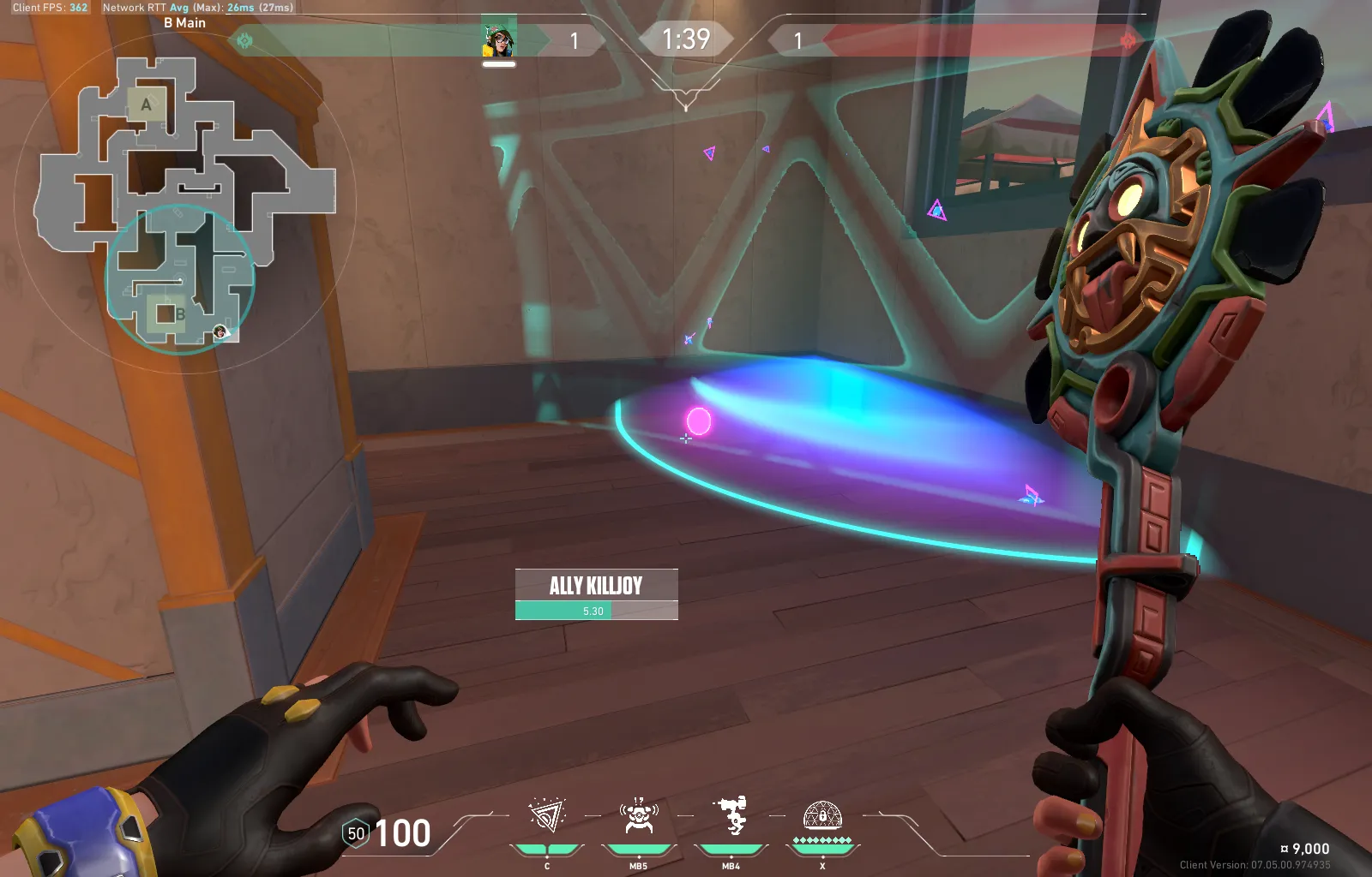 Killjoy Nanoswarm on Sunset Defense Site B — step 4 of 4: Result