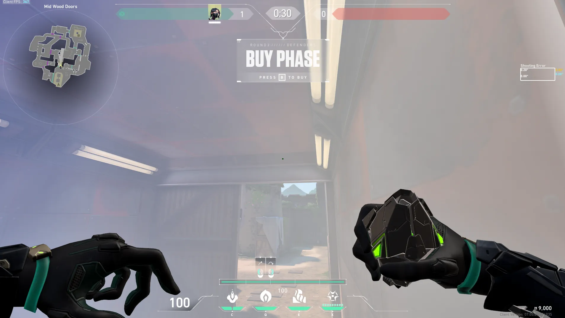 Viper Poison Cloud on Breeze Defense Mid — step 2 of 6: Aim — line up the shot
