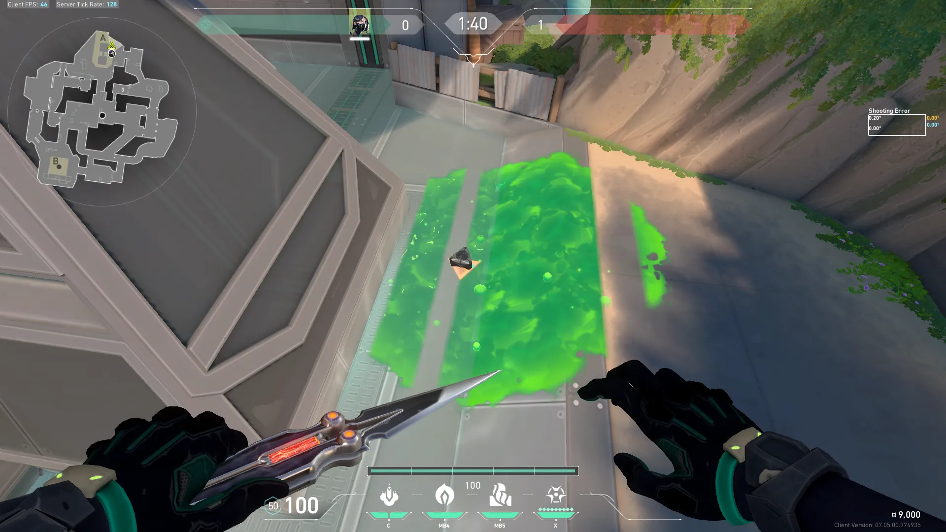 Viper Snake Bite on Breeze Defense Site A — step 2 of 4: Aim — line up the shot