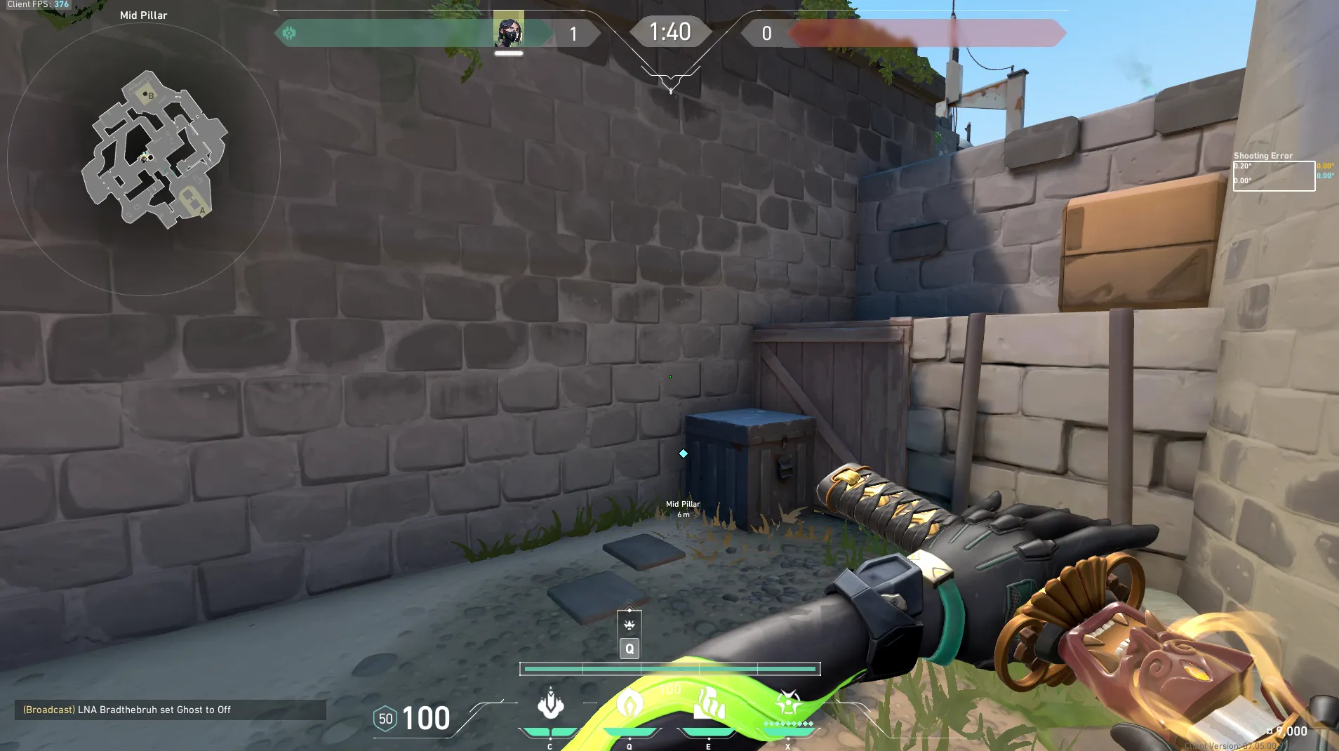 Viper Snake Bite on Breeze Attack Site A — step 1 of 3: Position — where to stand