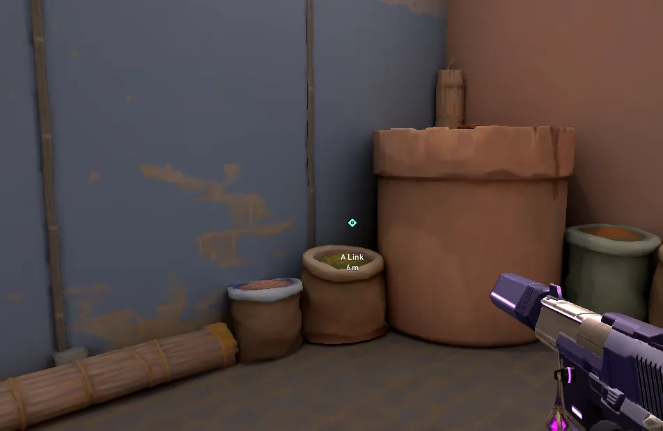 Brimstone Incendiary on Bind Attack Site A — step 1 of 3: Position — where to stand
