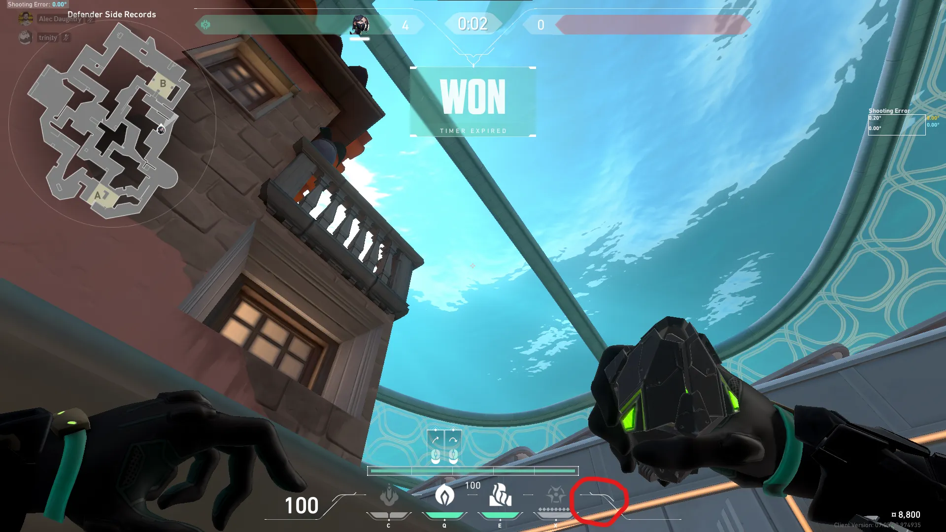 Viper Poison Cloud on Pearl Defense Site B — step 2 of 3: Aim — line up the shot