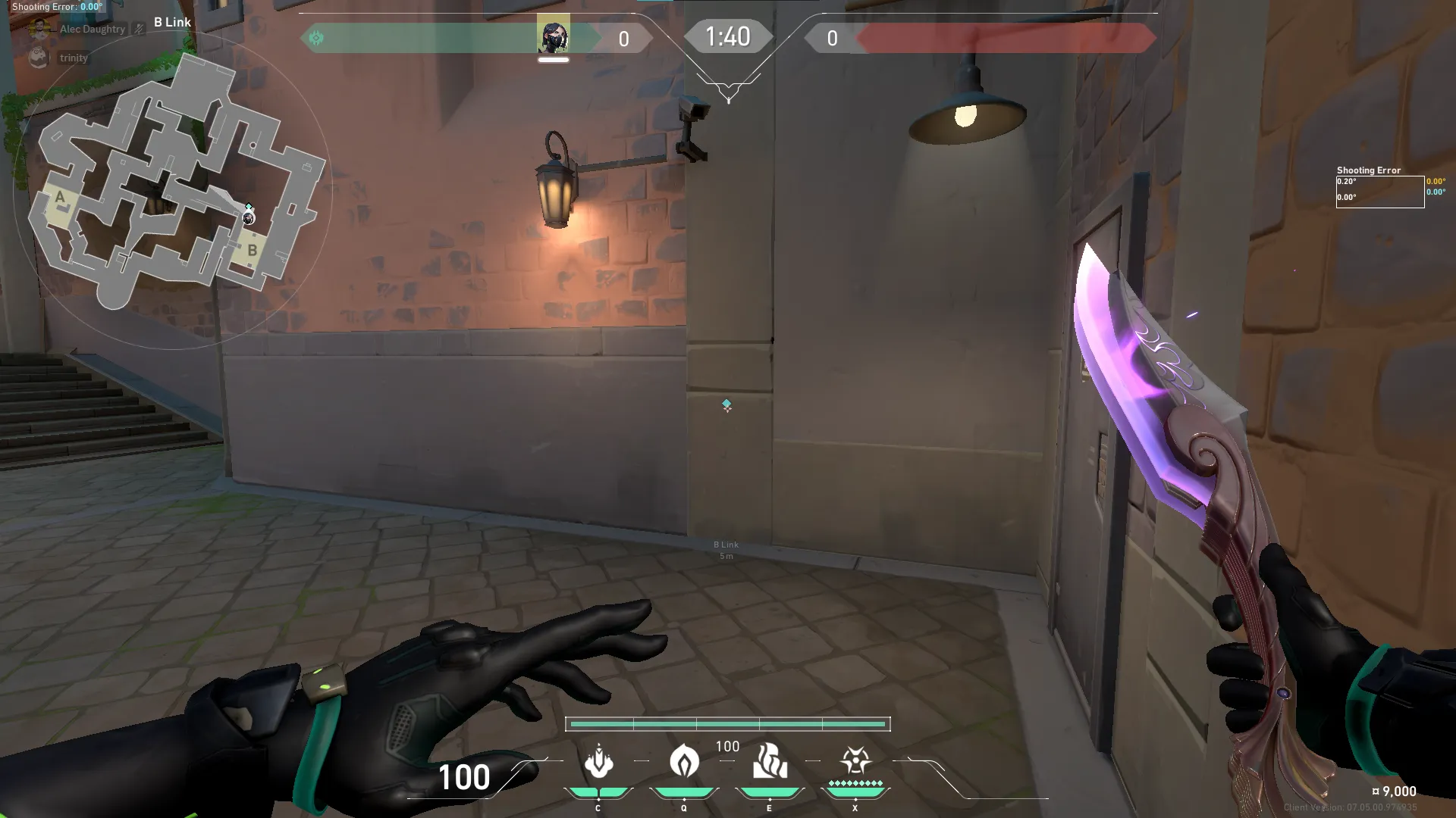 Viper Toxic Screen on Pearl Defense Site B — step 1 of 3: Position — where to stand