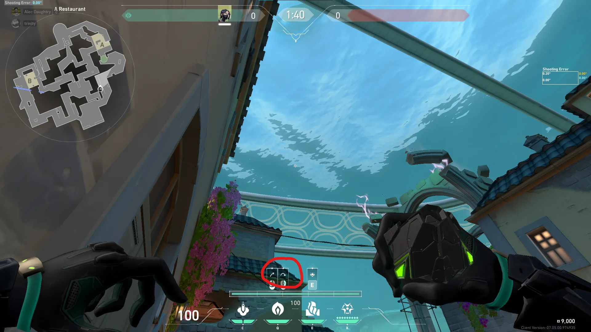 Viper Poison Cloud on Pearl Attack Site A — step 2 of 3: Aim — line up the shot