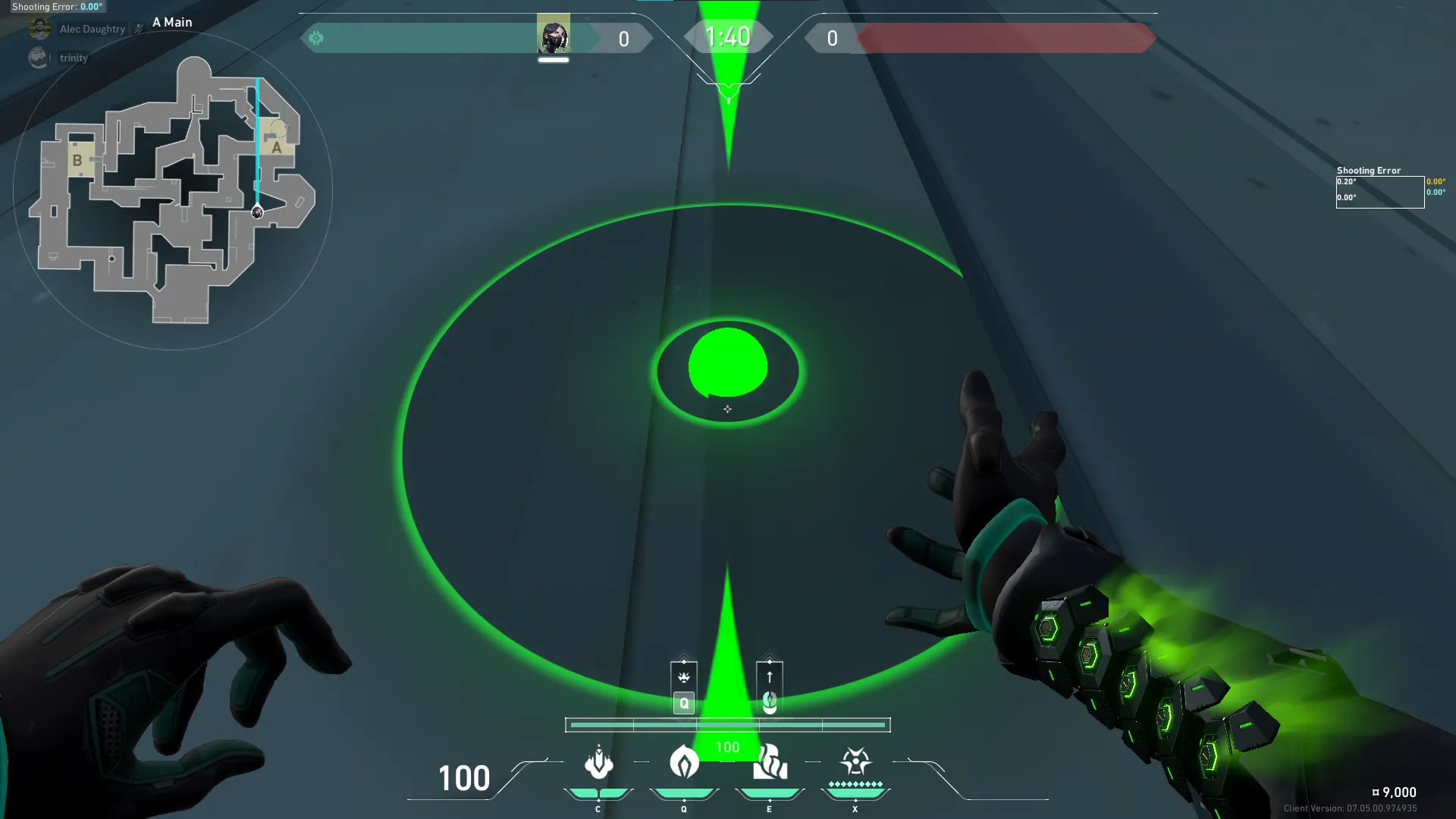 Viper Toxic Screen on Pearl Attack Site A — step 2 of 3: Aim — line up the shot
