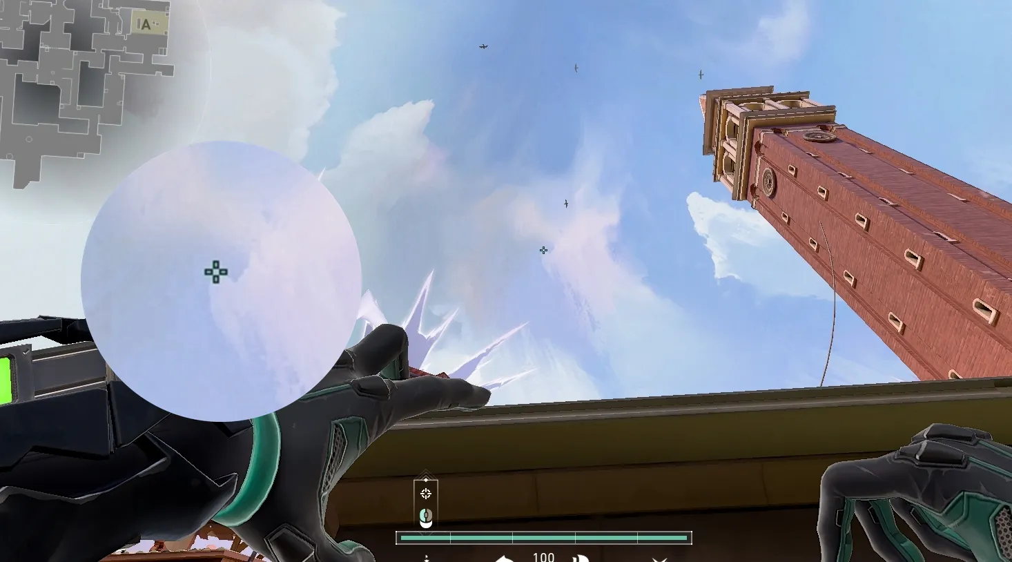 Viper Snake Bite on Ascent Attack Site B — step 3 of 5: Aim — line up the shot