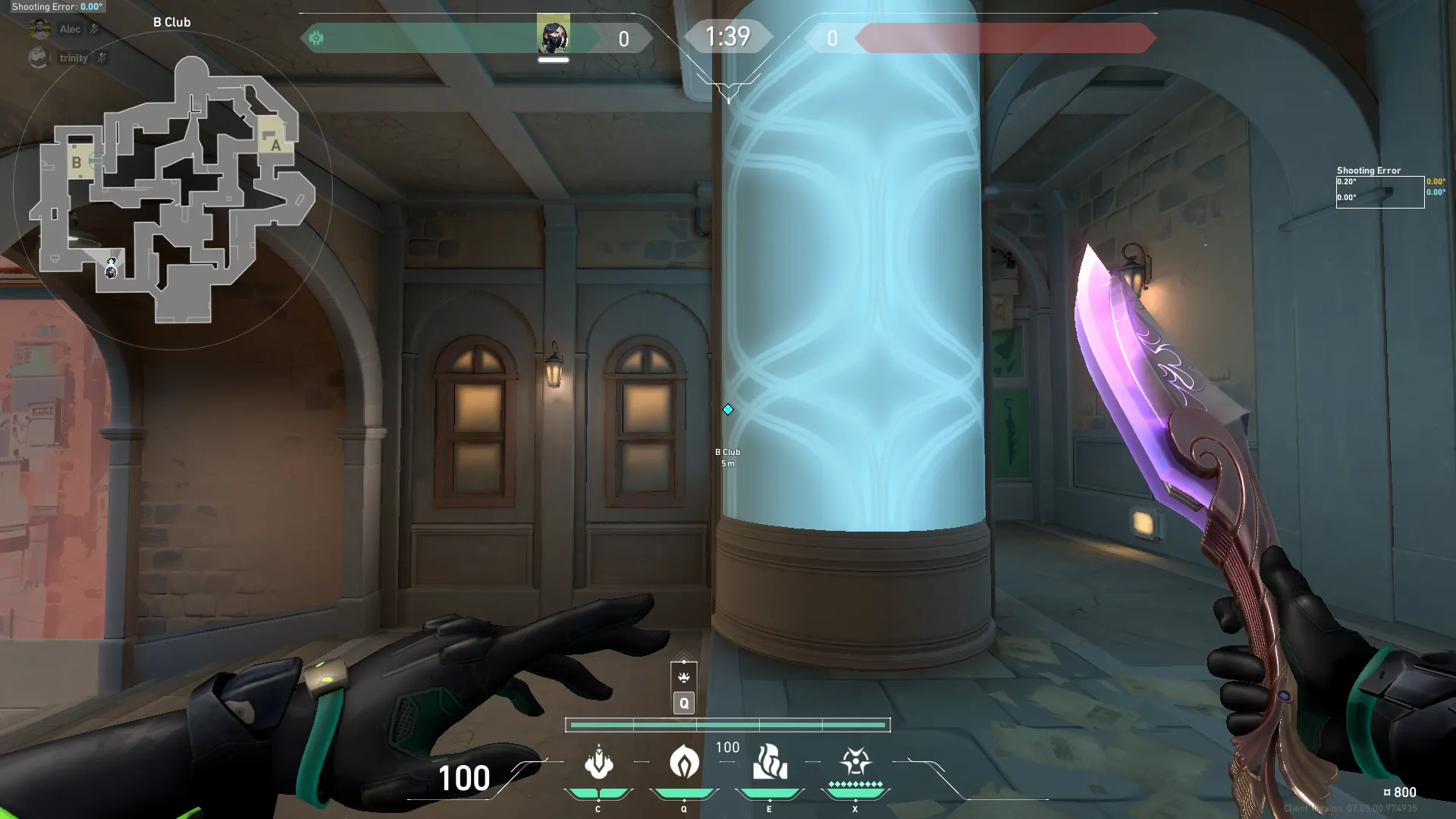 Viper Toxic Screen on Pearl Attack Site B — step 1 of 3: Position — where to stand