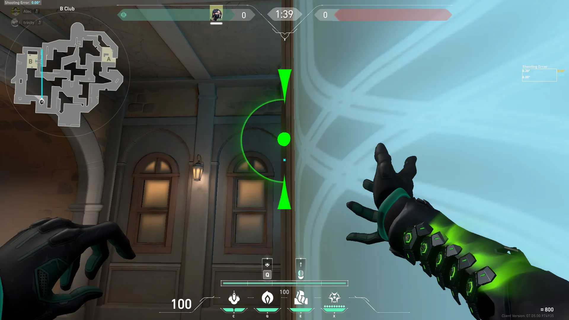 Viper Toxic Screen on Pearl Attack Site B — step 2 of 3: Aim — line up the shot