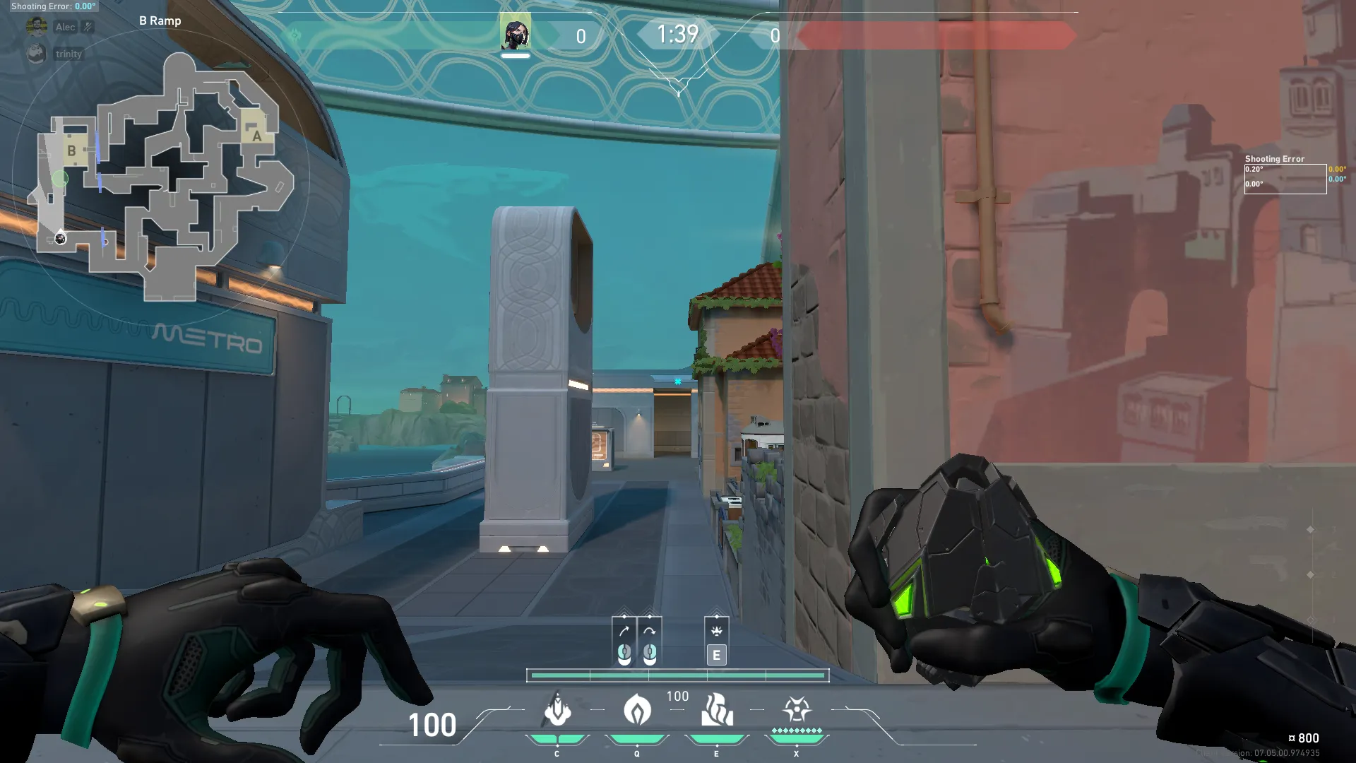 Viper Poison Cloud on Pearl Attack Site B — step 1 of 3: Position — where to stand