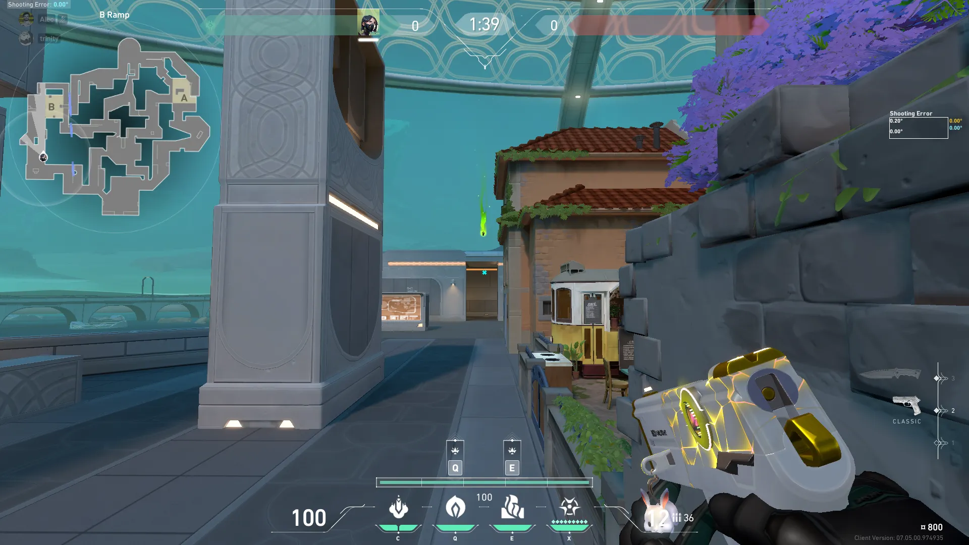 Viper Poison Cloud on Pearl Attack Site B — step 2 of 3: Aim — line up the shot