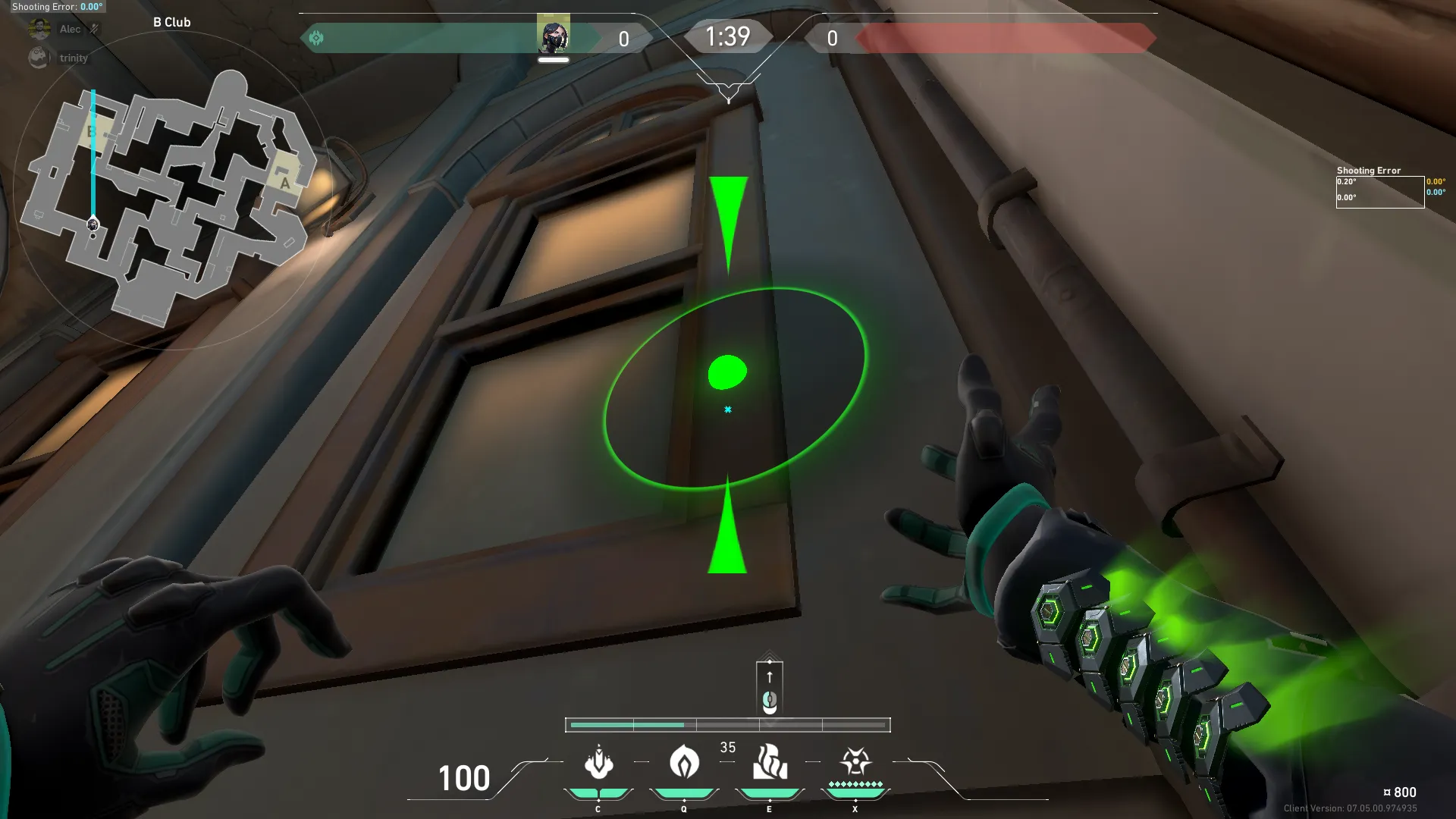 Viper Toxic Screen on Pearl Attack Site B — step 2 of 3: Aim — line up the shot