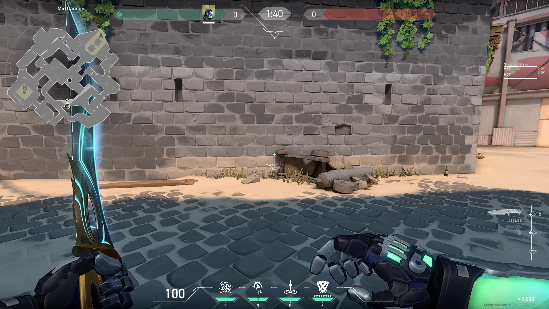 KAY/O Zero_Point on Breeze Attack Site B — step 1 of 3: Position — where to stand