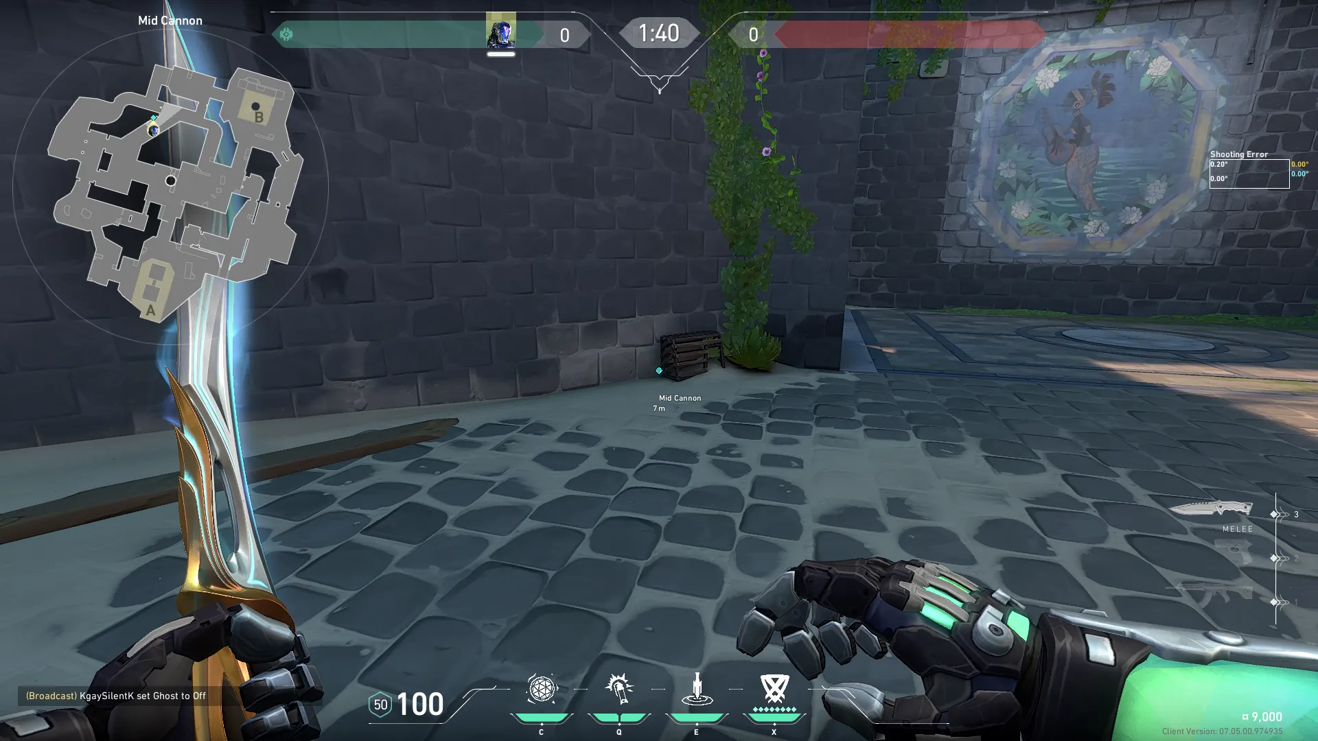 KAY/O Zero_Point on Breeze Attack Site B — step 1 of 3: Position — where to stand