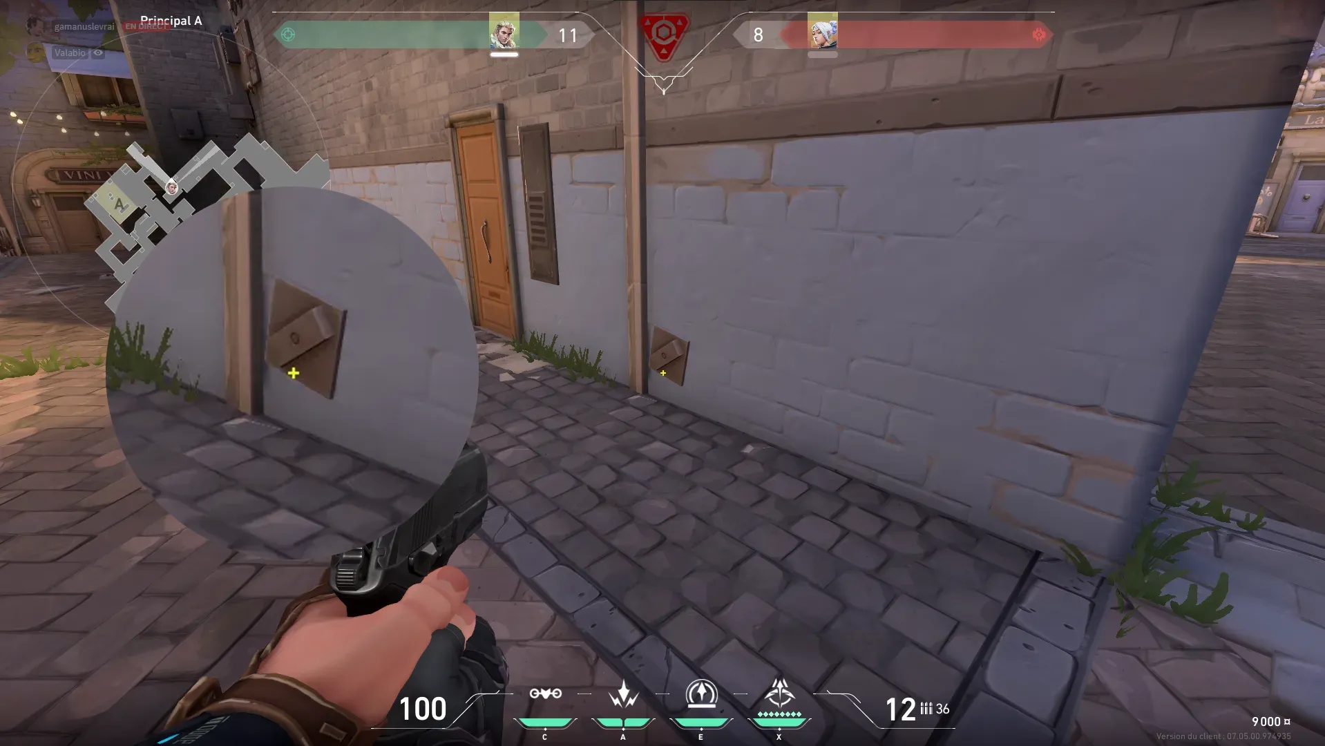 Sova Recon Bolt on Ascent Attack Site A — step 1 of 3: Position — where to stand