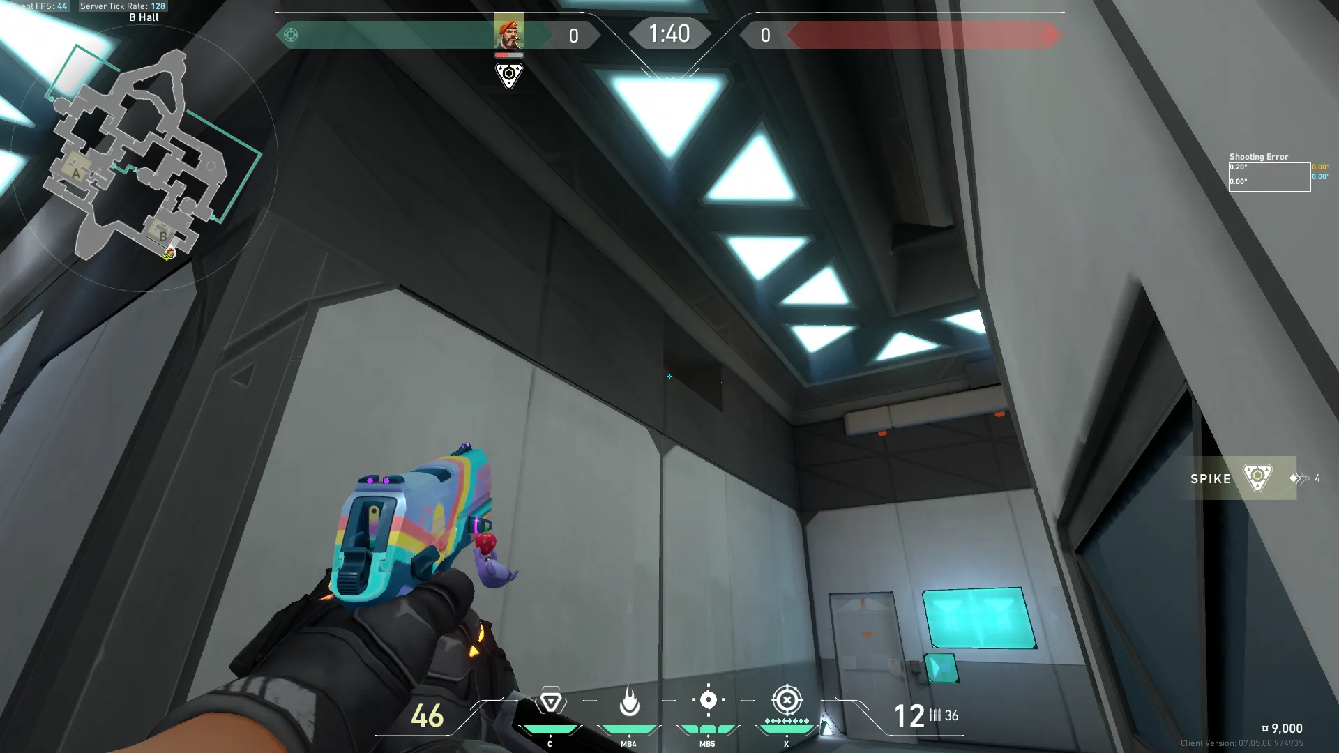 Brimstone Incendiary on Bind Attack Site B — step 2 of 3: Aim — line up the shot