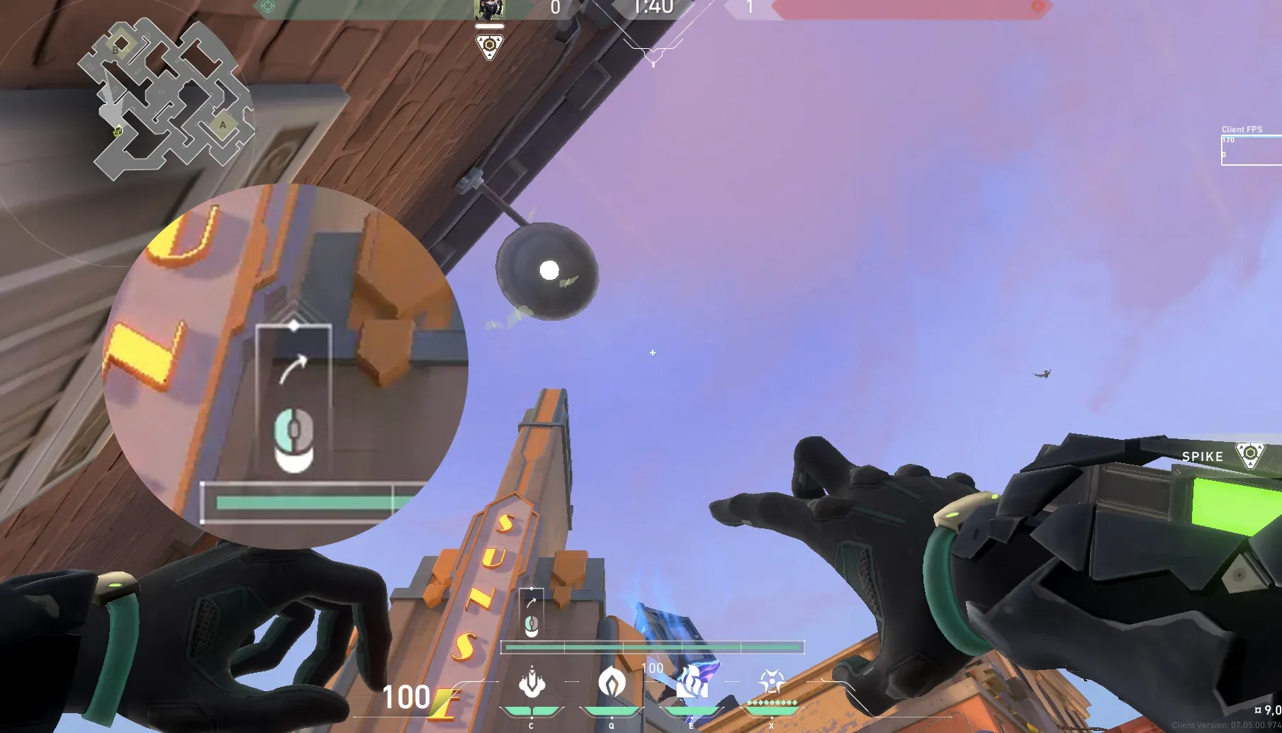 Viper Snake Bite on Sunset Attack Site B — step 2 of 3: Aim — line up the shot
