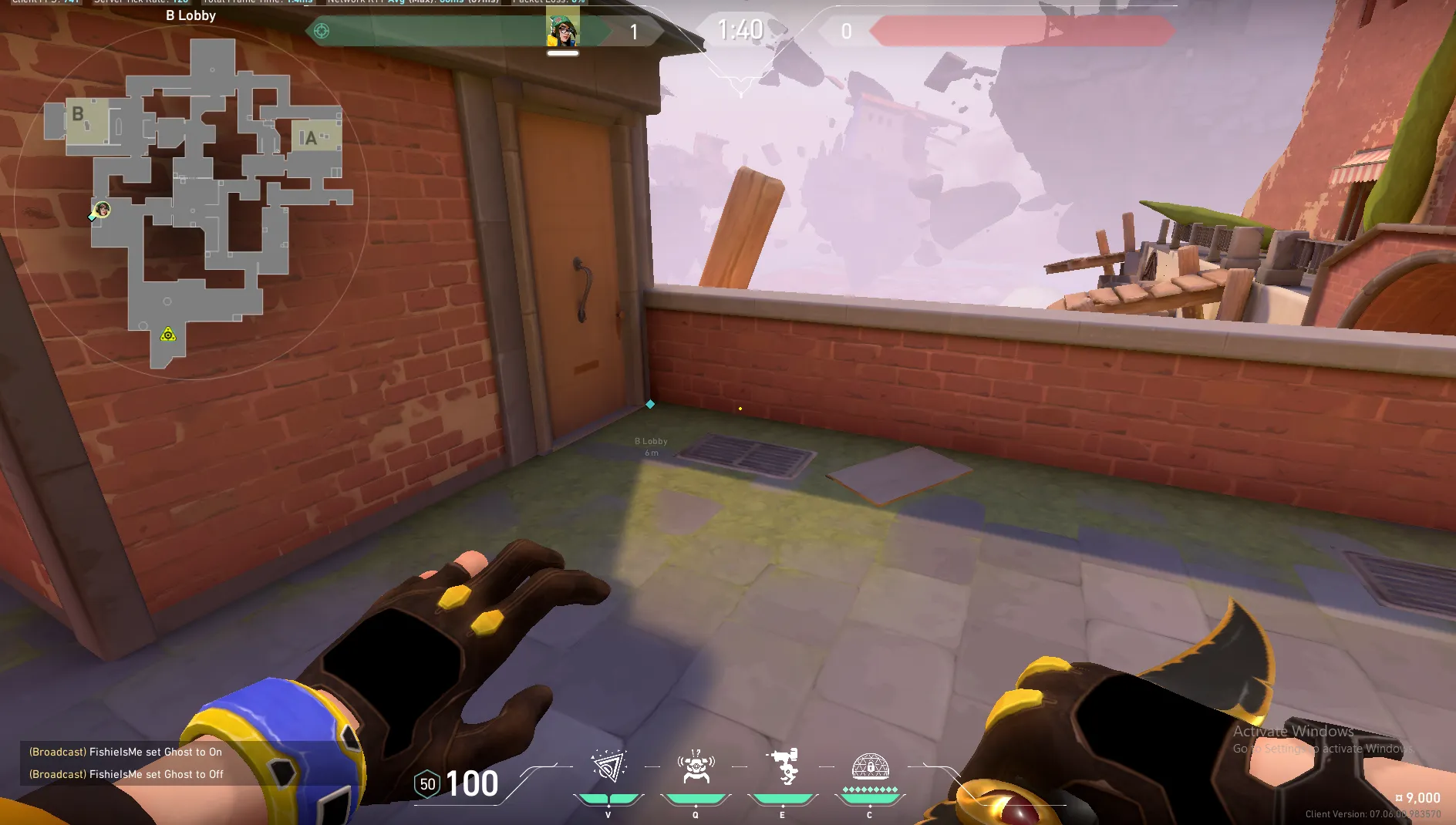 Killjoy Nanoswarm on Ascent Attack Site B — step 2 of 4: Aim — line up the shot