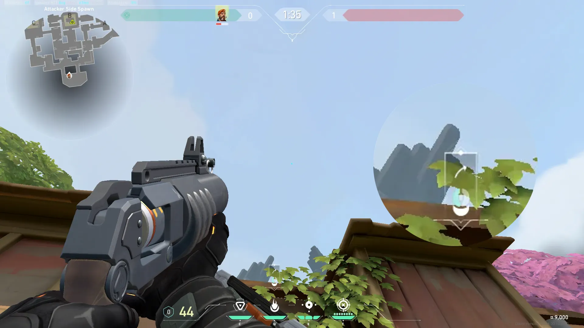 Brimstone Incendiary on Haven Attack Site B — step 2 of 3: Aim — line up the shot