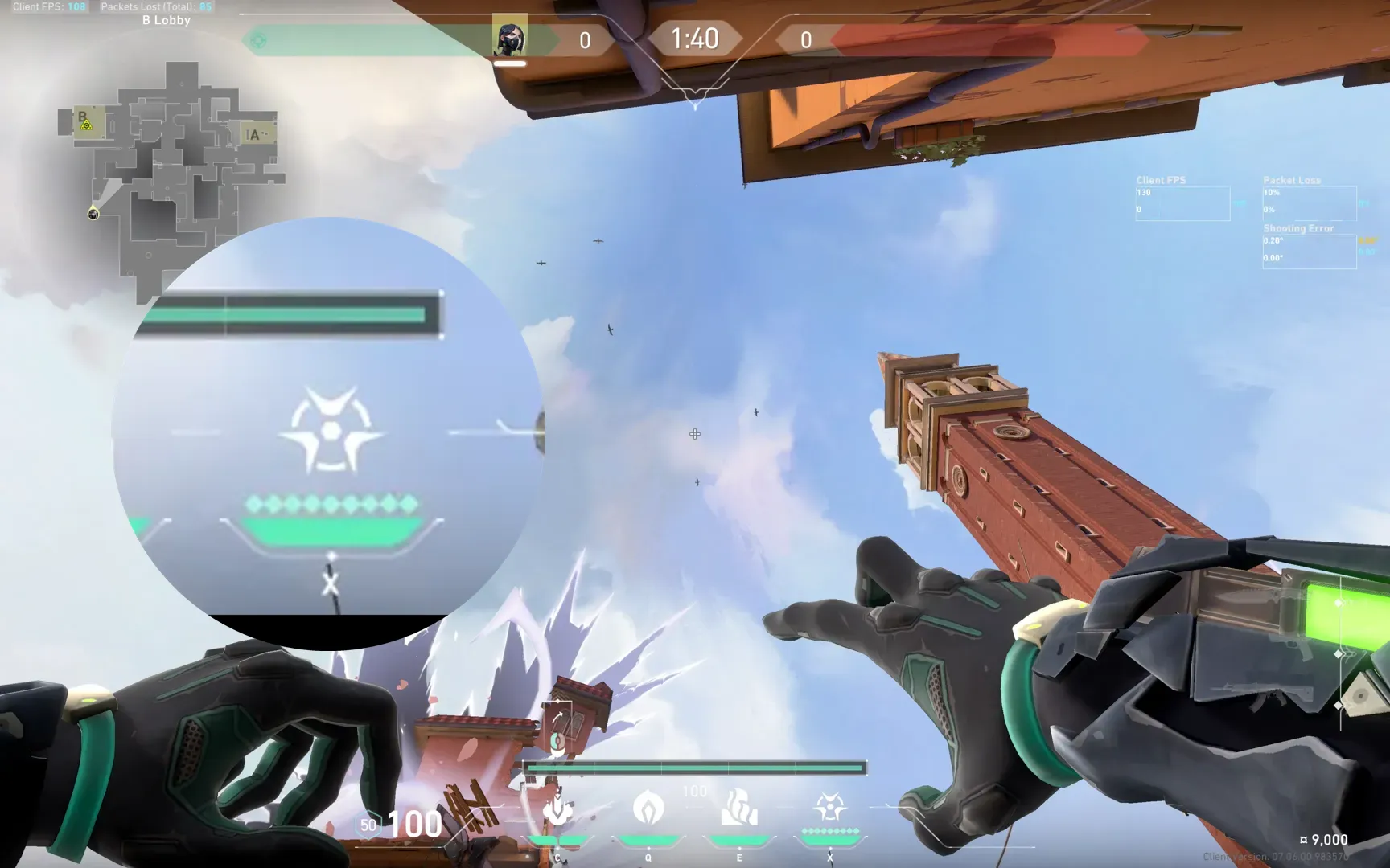 Viper Snake Bite on Ascent Attack Site B — step 2 of 3: Aim — line up the shot