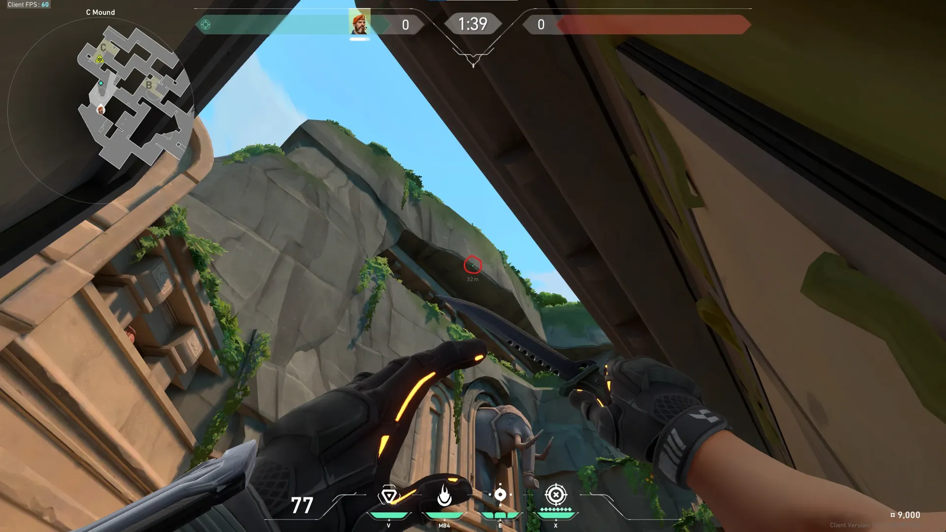 Brimstone Incendiary on Lotus Attack Site C — step 2 of 3: Aim — line up the shot