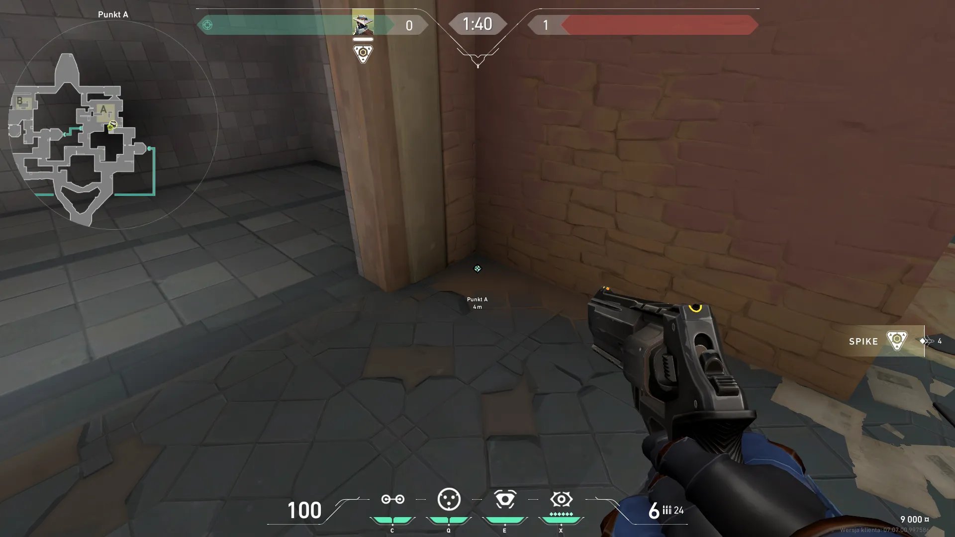 Cypher Cyber Cage on Bind Defense Site A — step 1 of 3: Position — where to stand