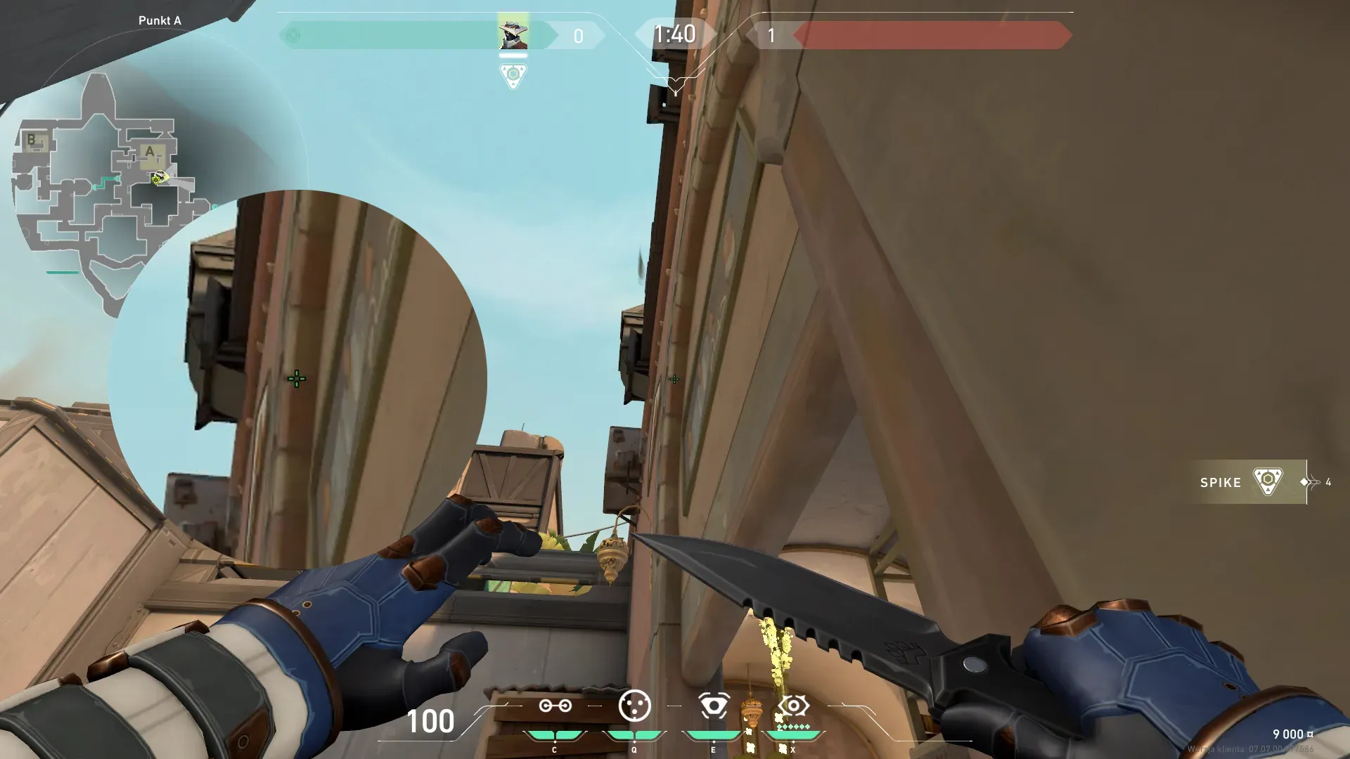 Cypher Cyber Cage on Bind Defense Site A — step 2 of 3: Aim — line up the shot