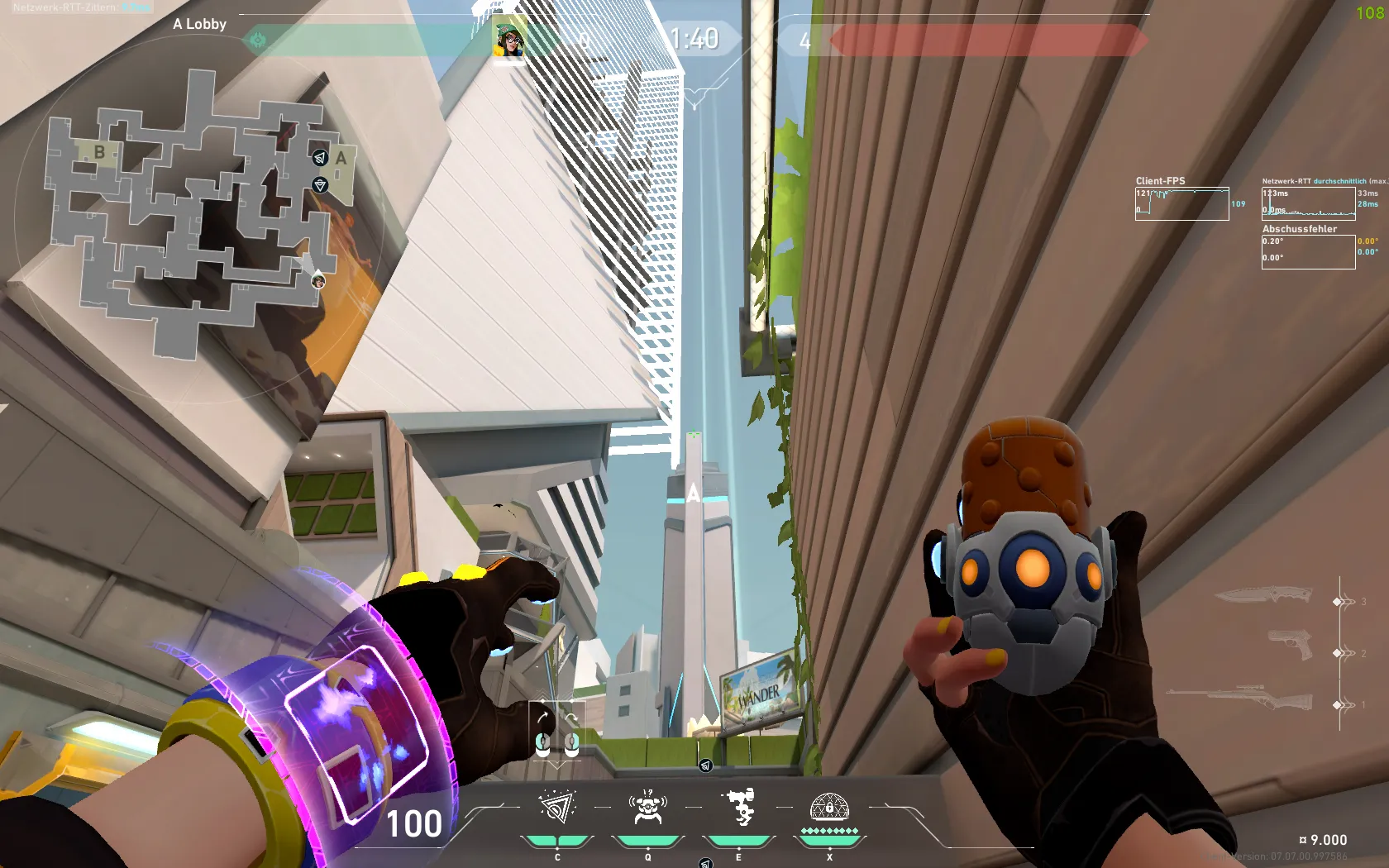 Killjoy Nanoswarm on Split Attack Site A — step 2 of 3: Aim — line up the shot