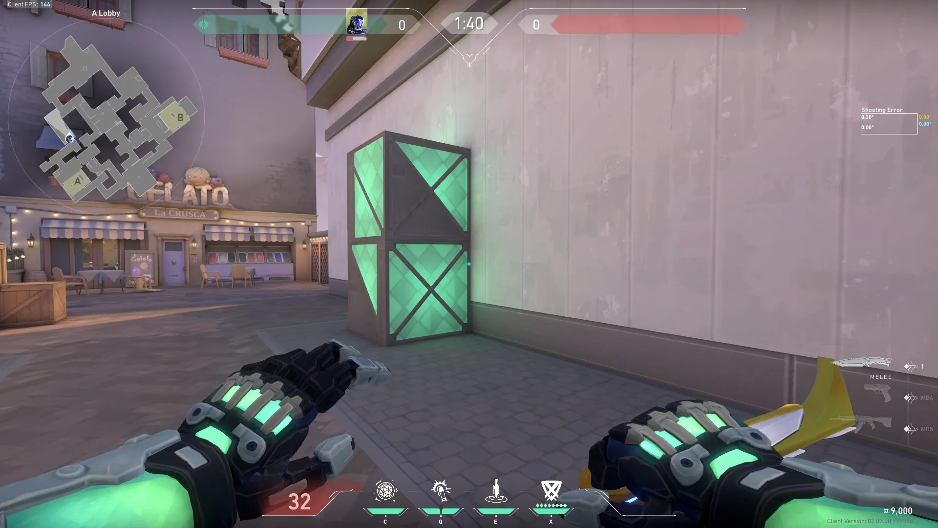 KAY/O Frag_Ment on Ascent Attack Site A — step 1 of 3: Position — where to stand