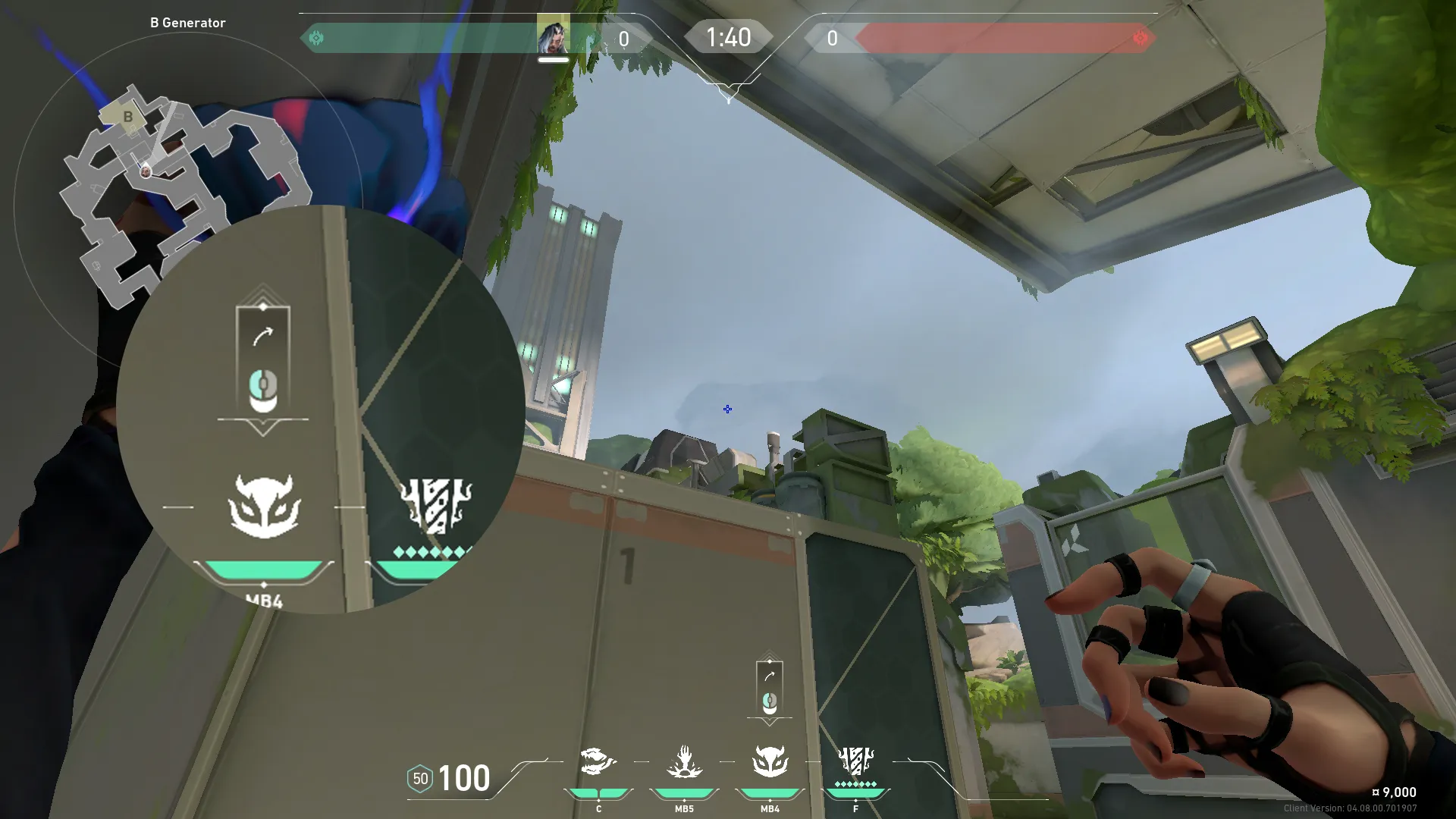 Fade Haunt on Fracture Defense Site B — step 2 of 3: Aim — line up the shot